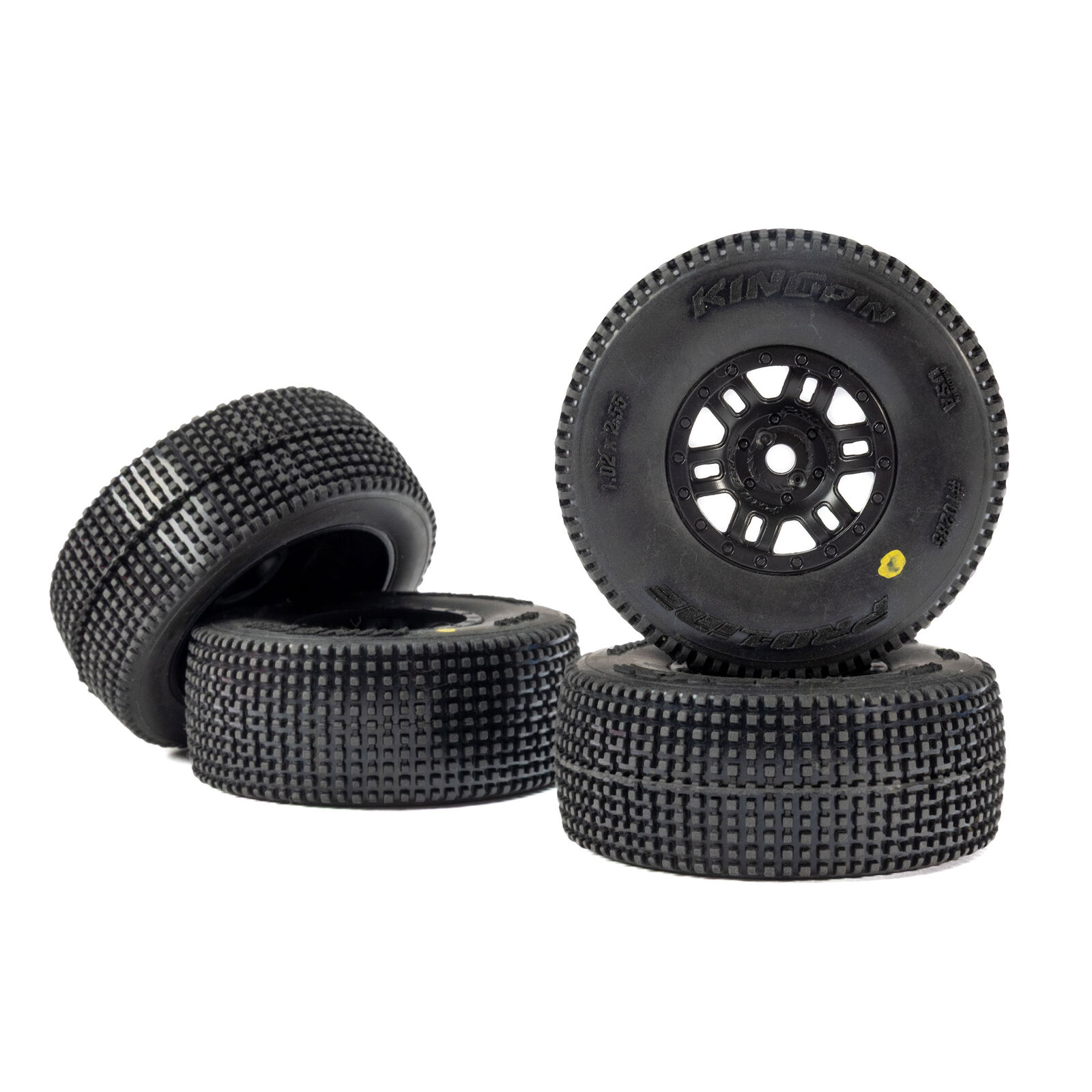 Pro-Line Racing 1/16 King Pin Front/Rear Tires MTD 12mm Black Split Six (4): MOJAVE GROM-PRO1028510