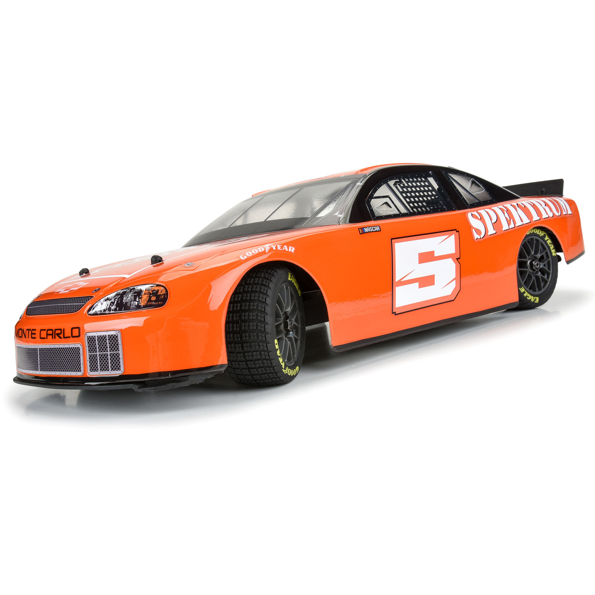 Pro-Line Racing 1:12 Goodyear Eagle Dirt Tire F/R MTD Gray Wheels (4): Losi NASCAR-PRO1030310
