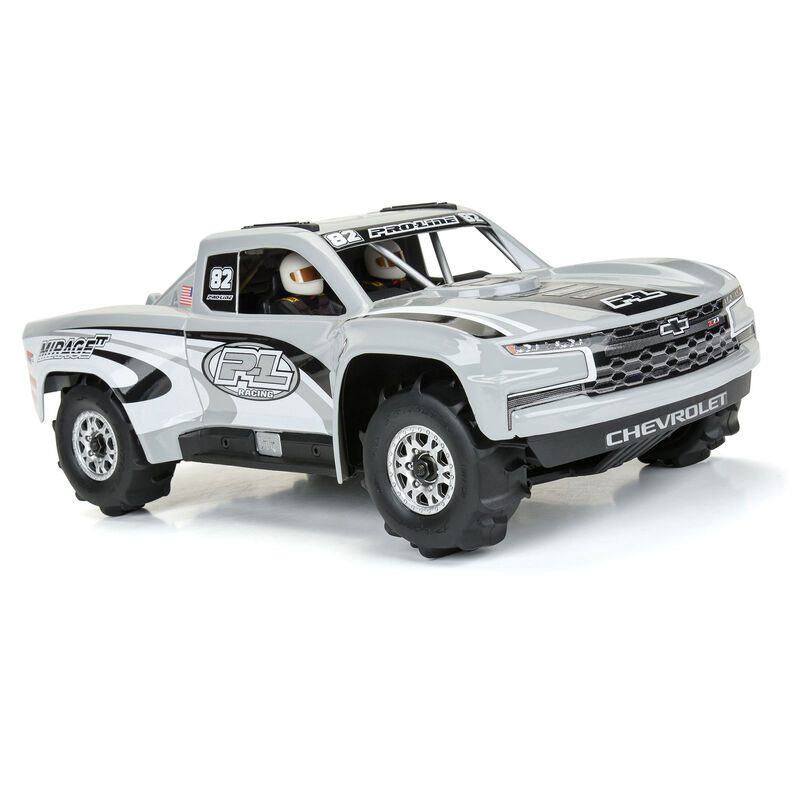 Pro-Line Racing 1/16 Dumont F/R Tires MTD 12mm Silver Impulse (4): Mojave GROM