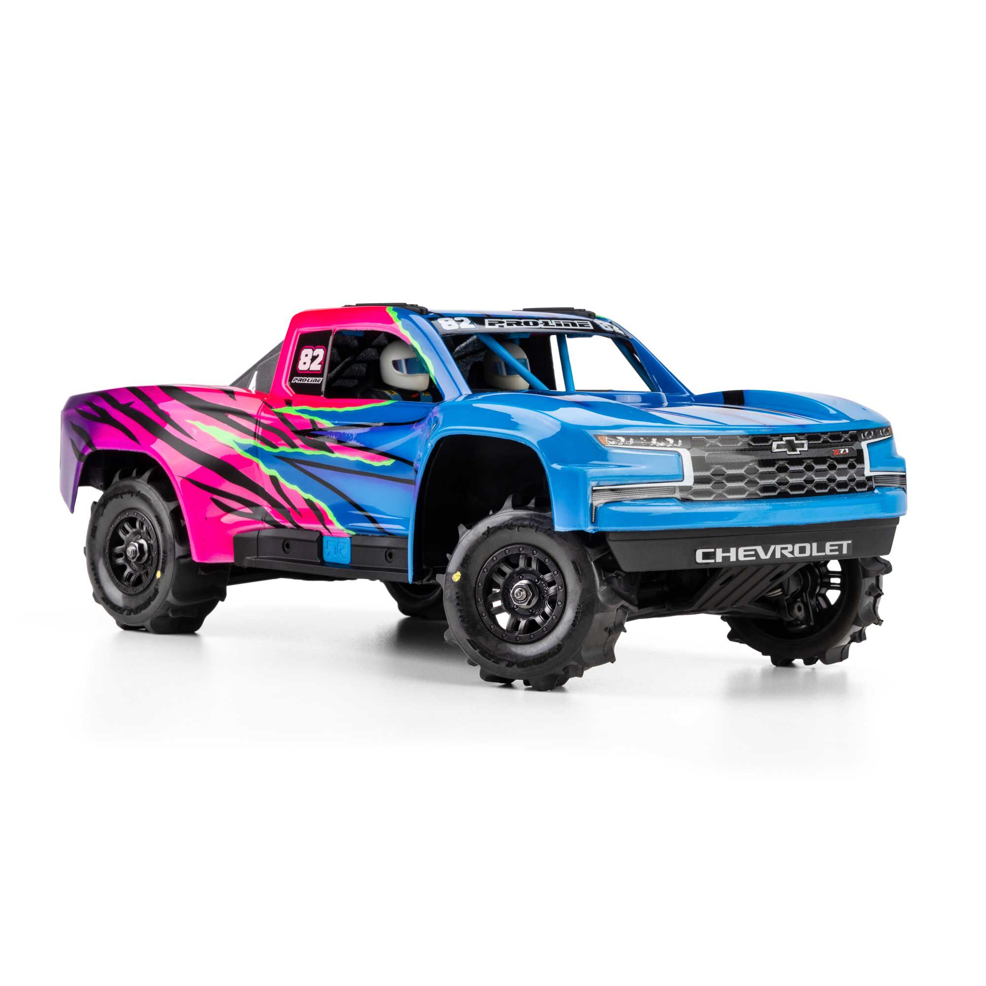 Pro-Line Racing 1:16 Dumont Front/Rear Paddle Tires Mounted 12mm Black Split Six (4): ARRMA MOJAVE GROM-PRO1030911