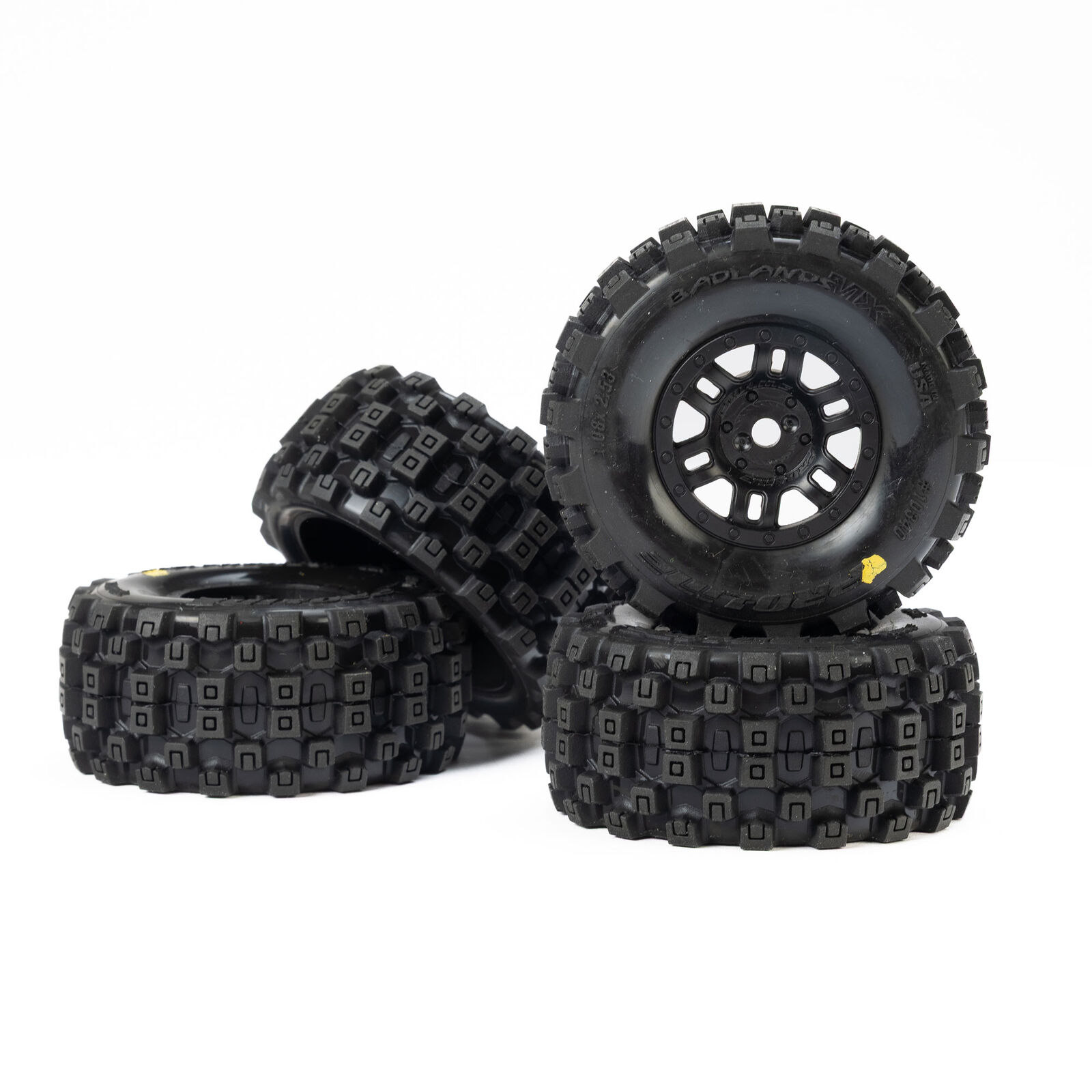 Pro-Line Racing 1/16 Badlands MX Front/Rear Tires MTD 12mm Black Split Six (4): MOJAVE GROM-PRO1034010