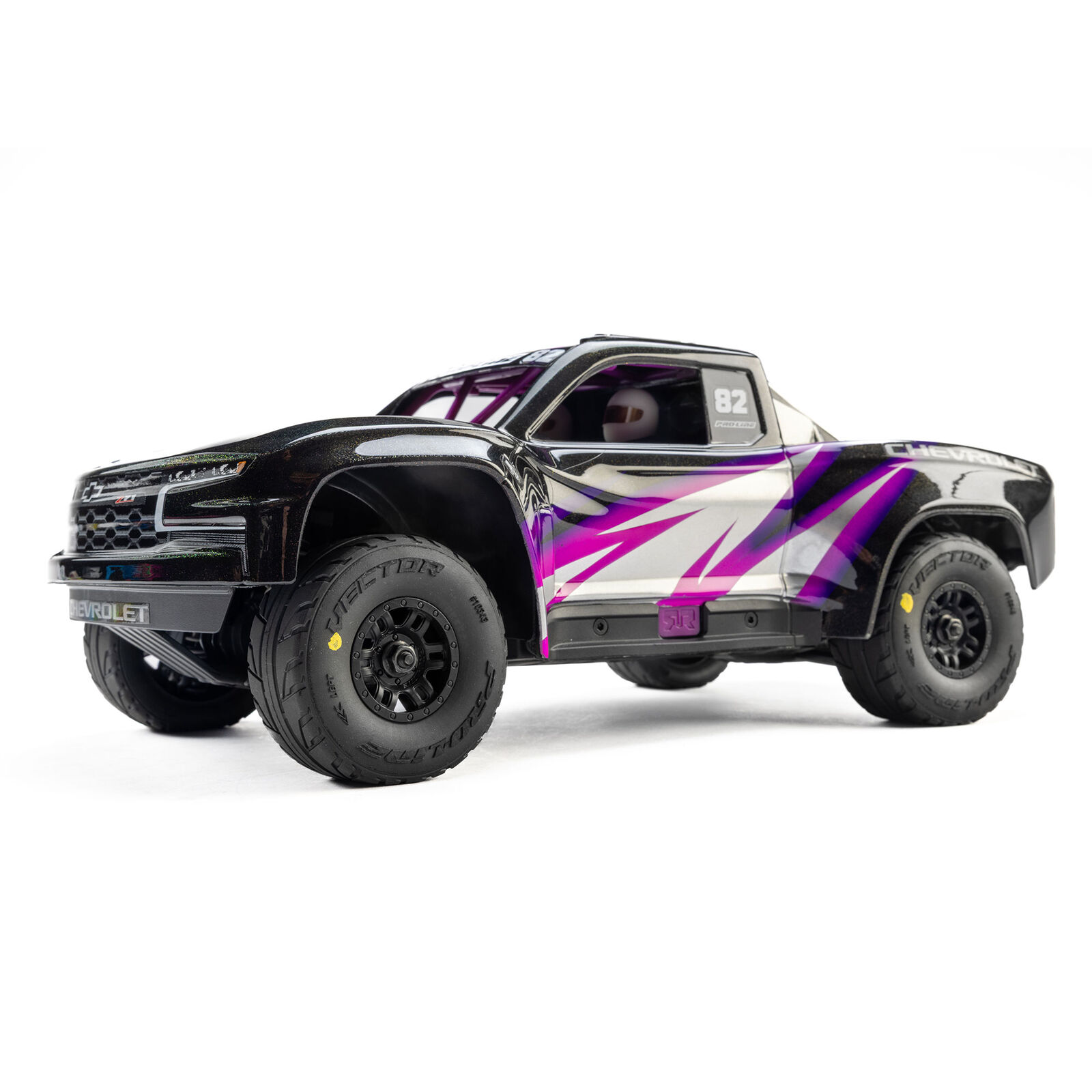 Pro-Line Racing 1/16 Vector Front/Rear Tires MTD 12mm Black Split Six (4): MOJAVE GROM-PRO1034310