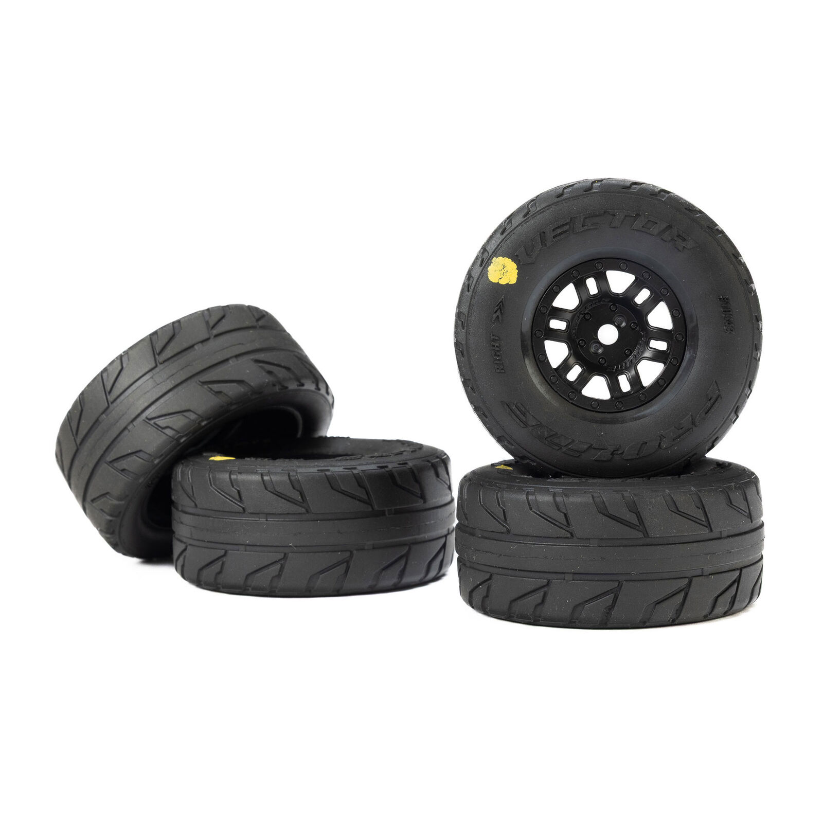 Pro-Line Racing 1/16 Vector Front/Rear Tires MTD 12mm Black Split Six (4): MOJAVE GROM-PRO1034310