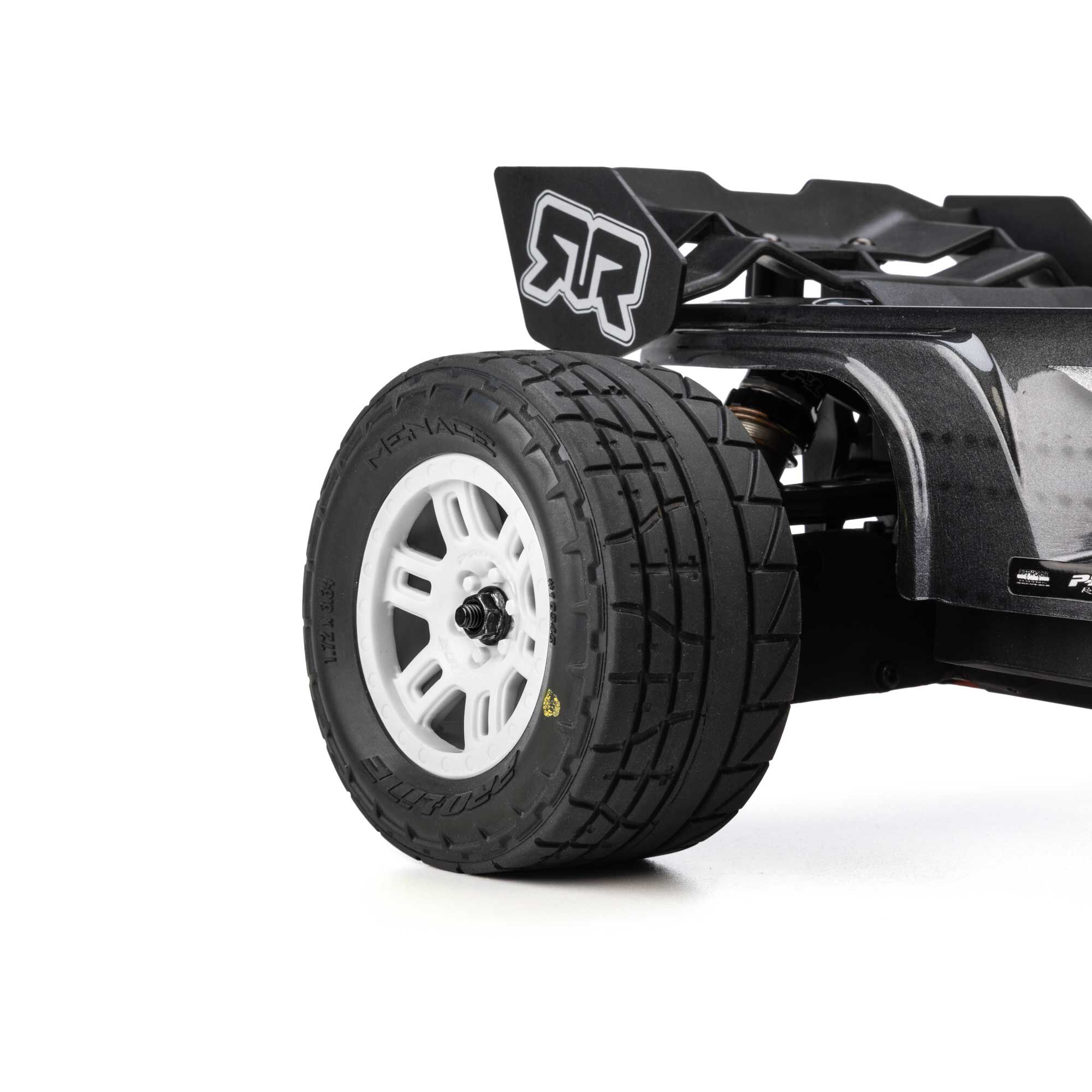 Pro-Line Racing 1:16 Menace Front/Rear Street Tires Mounted 12mm White Split Six (2): ARRMA MINI KRATON-PRO1034513