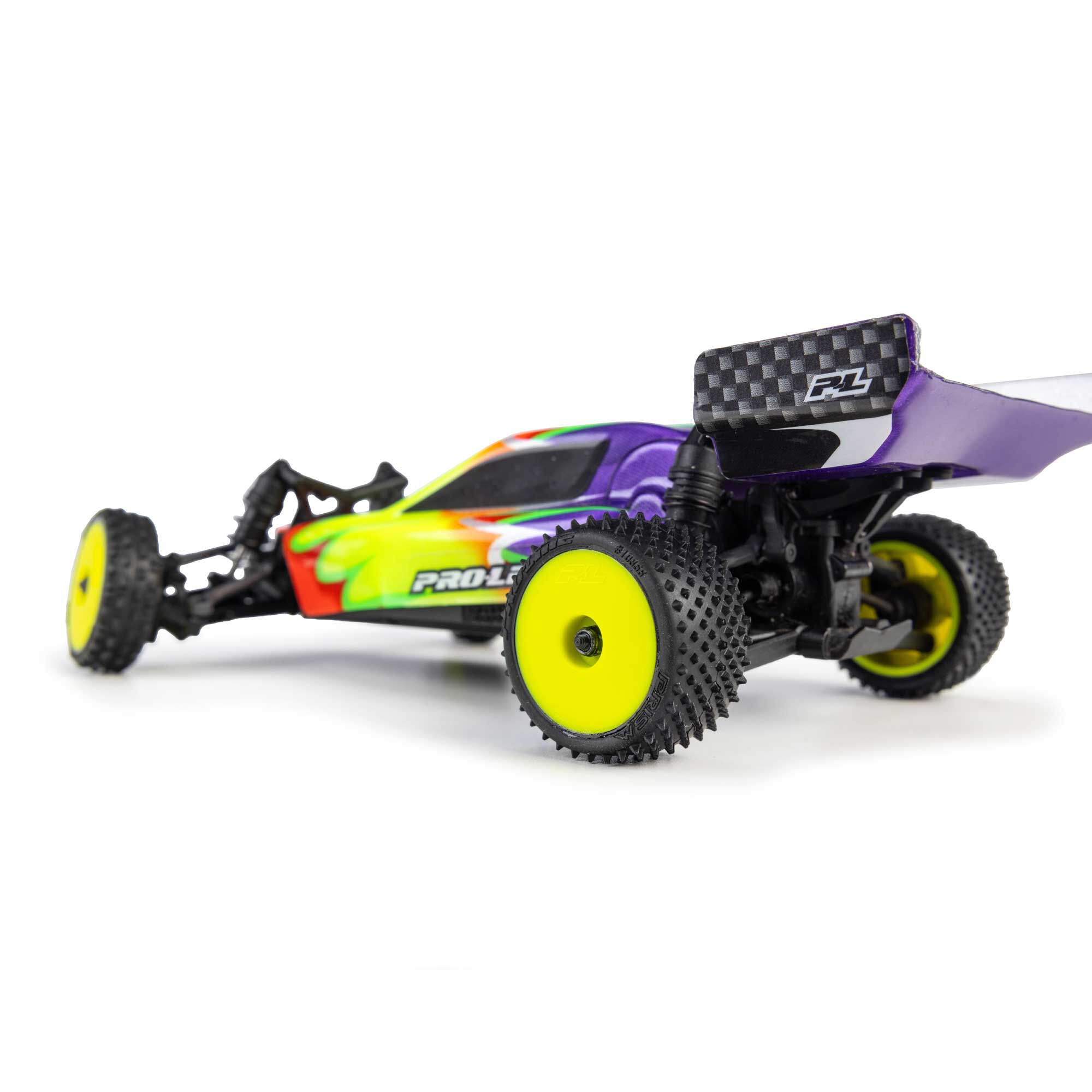 Pro-Line Racing Wedge Front & Prism Rear Carpet Tires Mounted 7mm Yellow (4): Losi Micro-B-PRO1035512