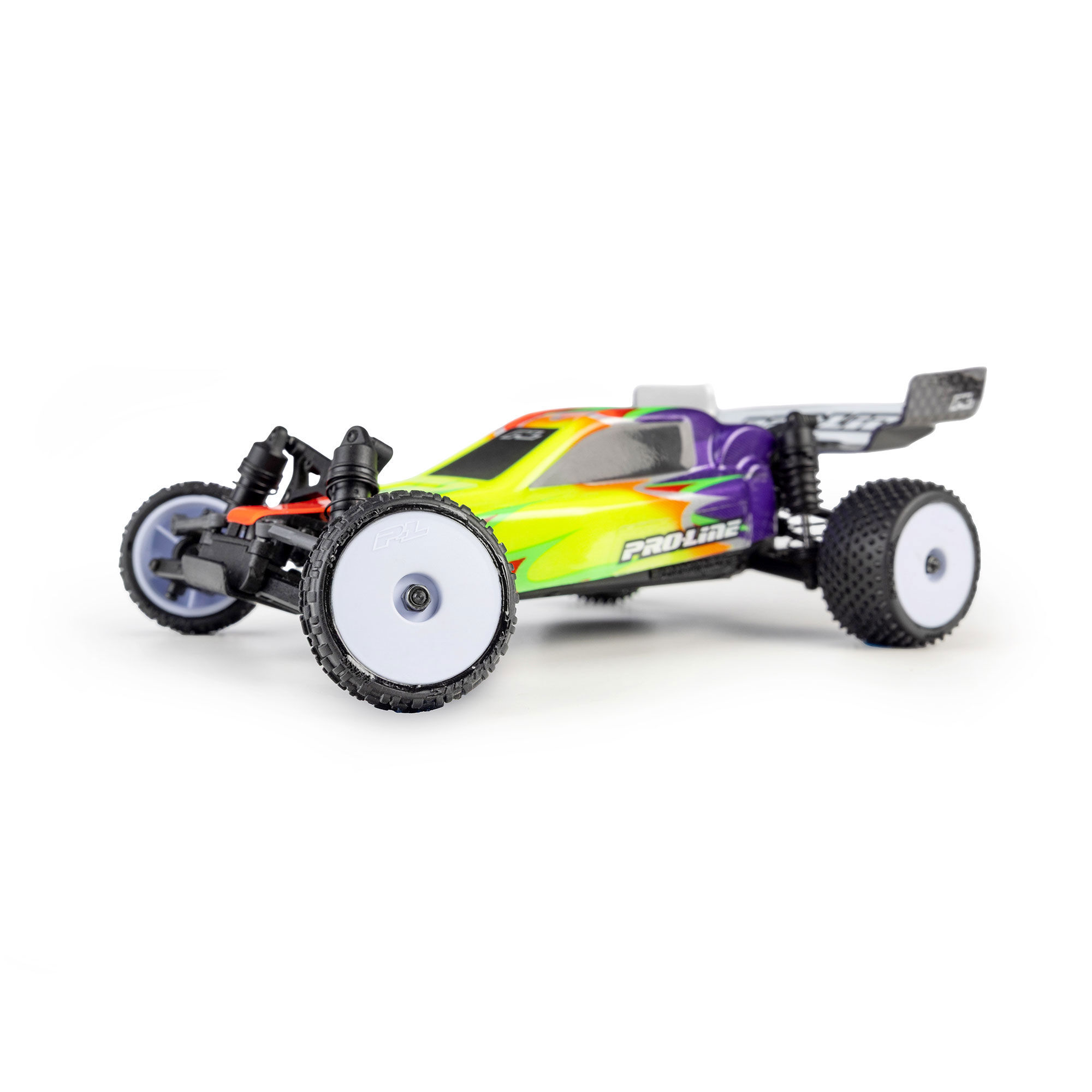 Pro-Line Racing Wedge Front & Prism Rear Carpet Tires Mounted 7mm White (4): Losi Micro-B-PRO1035513