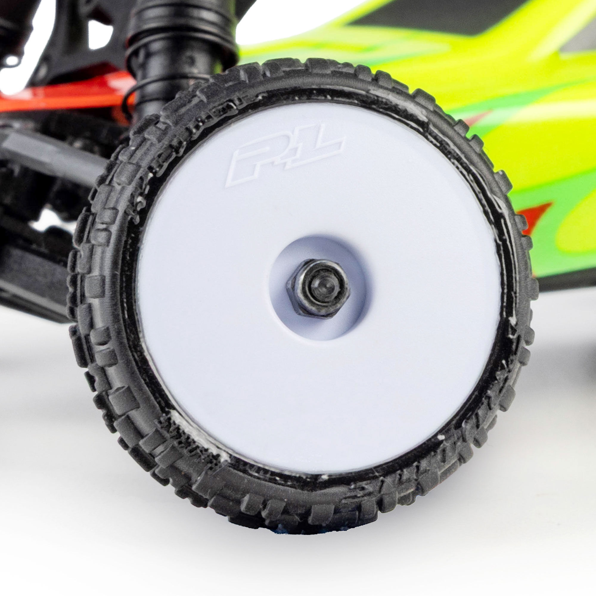 Pro-Line Racing Wedge Front & Prism Rear Carpet Tires Mounted 7mm White (4): Losi Micro-B-PRO1035513
