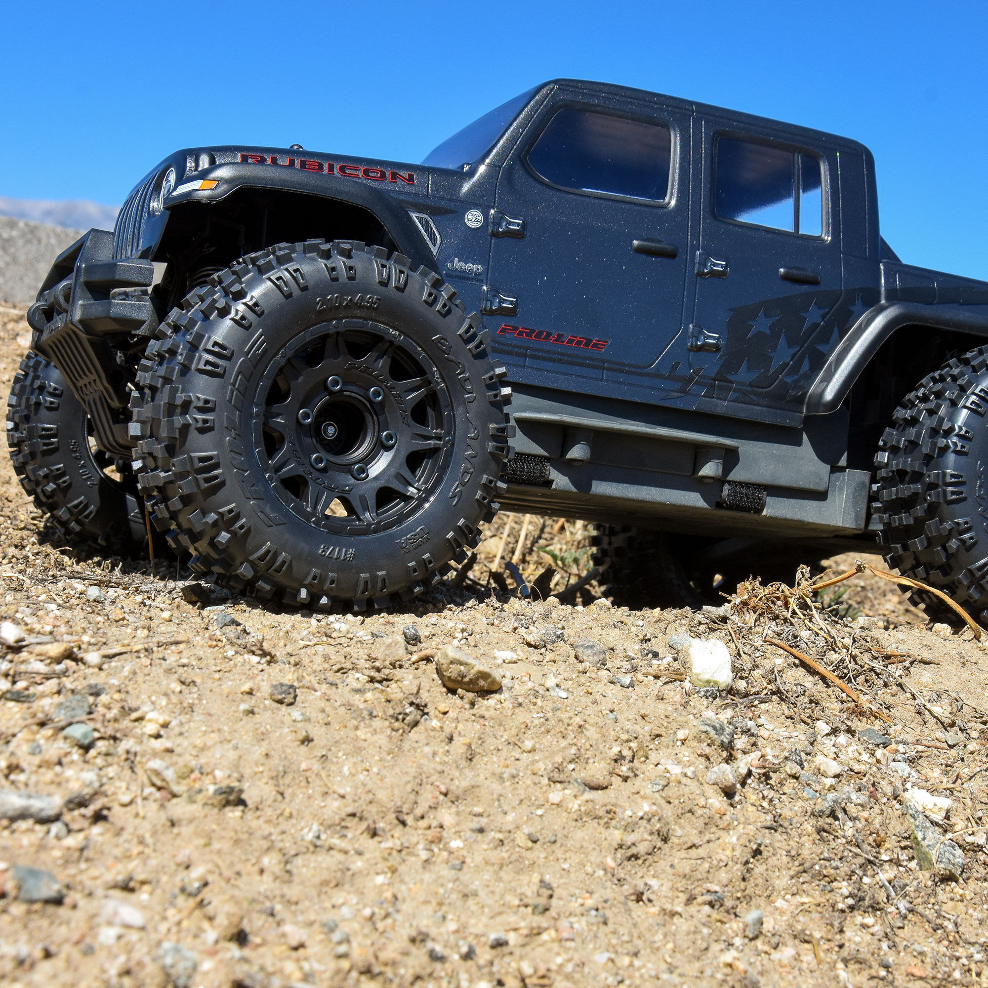 Pro-Line Racing 1:10 Badlands F/R 2.8" MT Tires Mounted 12mm/14mm Black Raid (2)-PRO117310