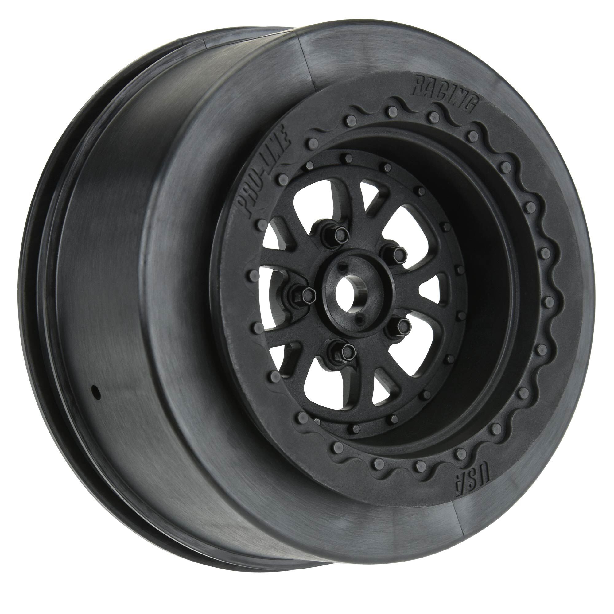 Pro-Line Racing 1:10 Pomona Drag Spec Rear 2.2"/3.0" 12mm Drag Wheels (2) Black-PRO277603