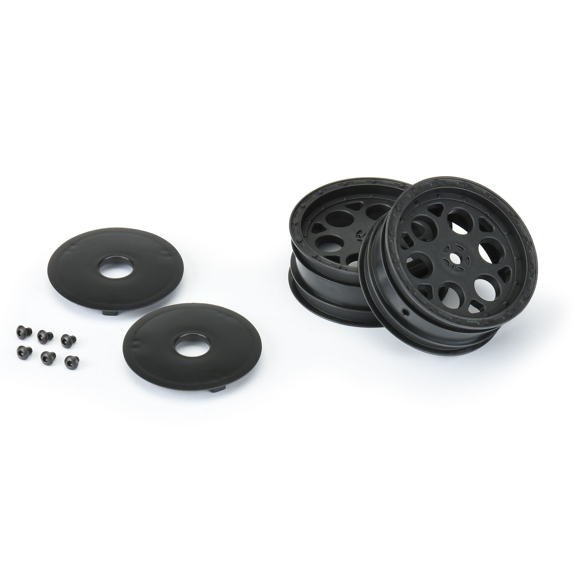 Pro-Line Racing 1:10 Showtime Front 2.2" 12mm Sprint Car Wheels (2) Black-PRO278203