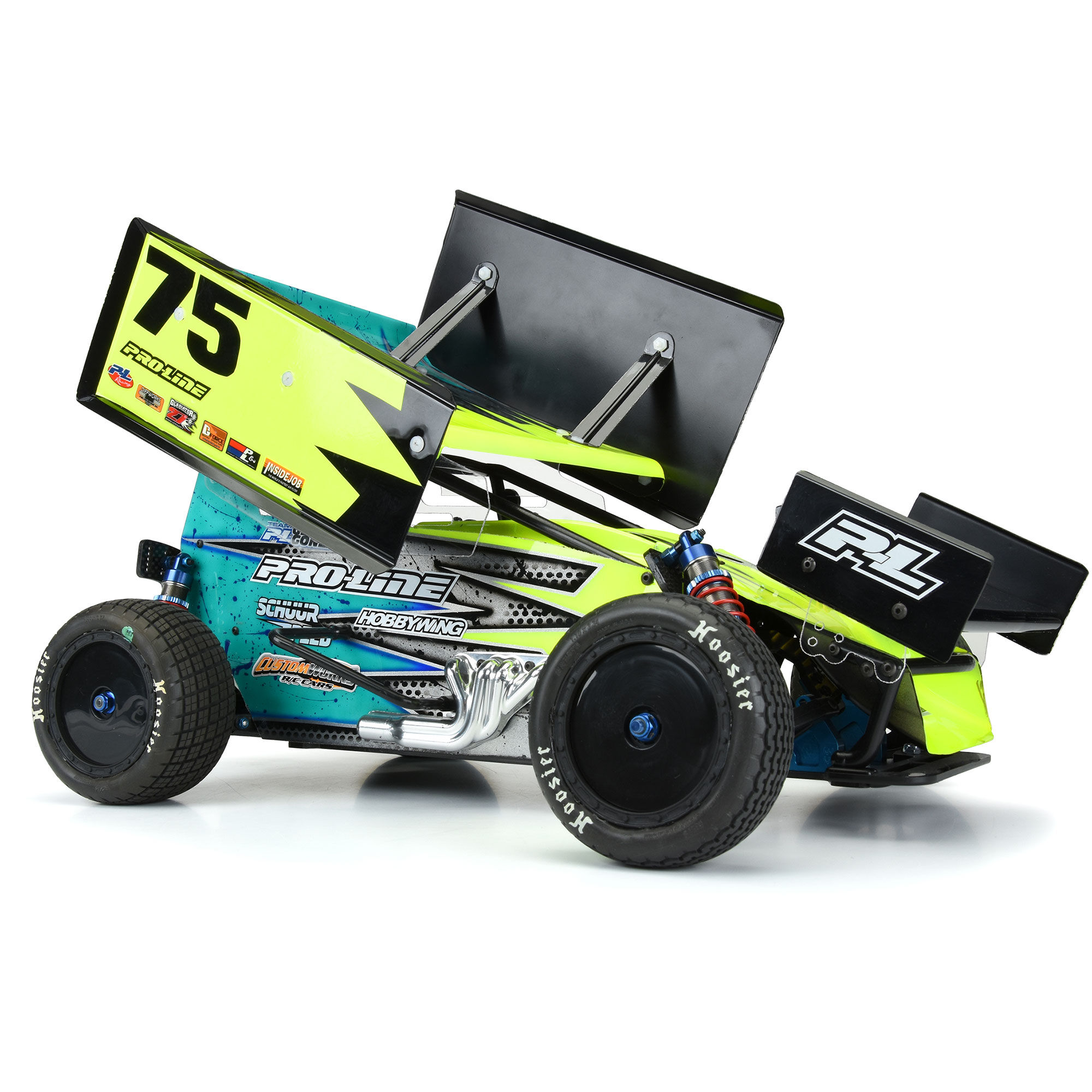 Pro-Line Racing 1:10 Showtime Front 2.2" 12mm Sprint Car Wheels (2) Black-PRO278203