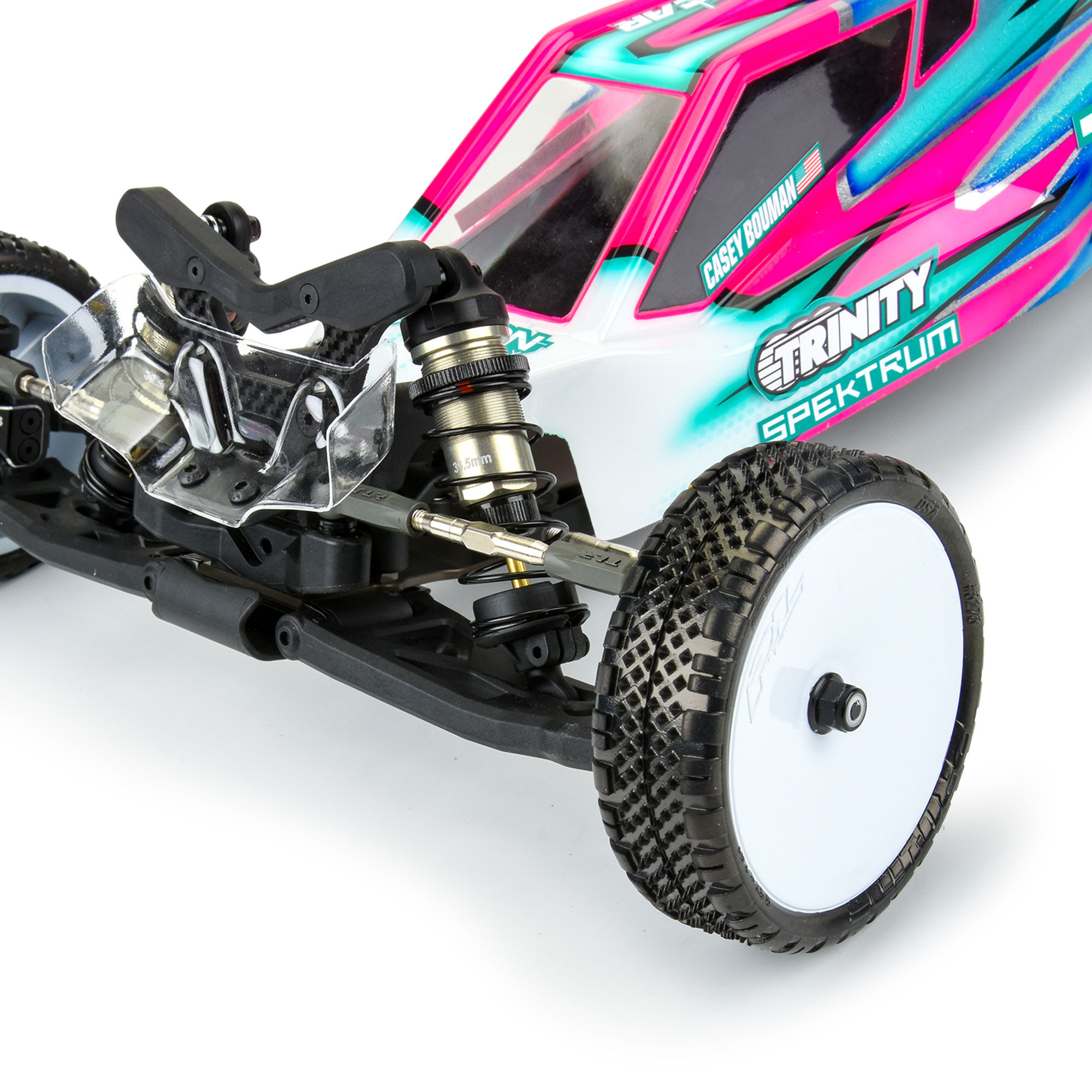 Pro-Line Racing 1:10 Velocity 2.0 Narrow 2WD Front 2.2" 12mm Buggy Wheels (2) White-PRO284904