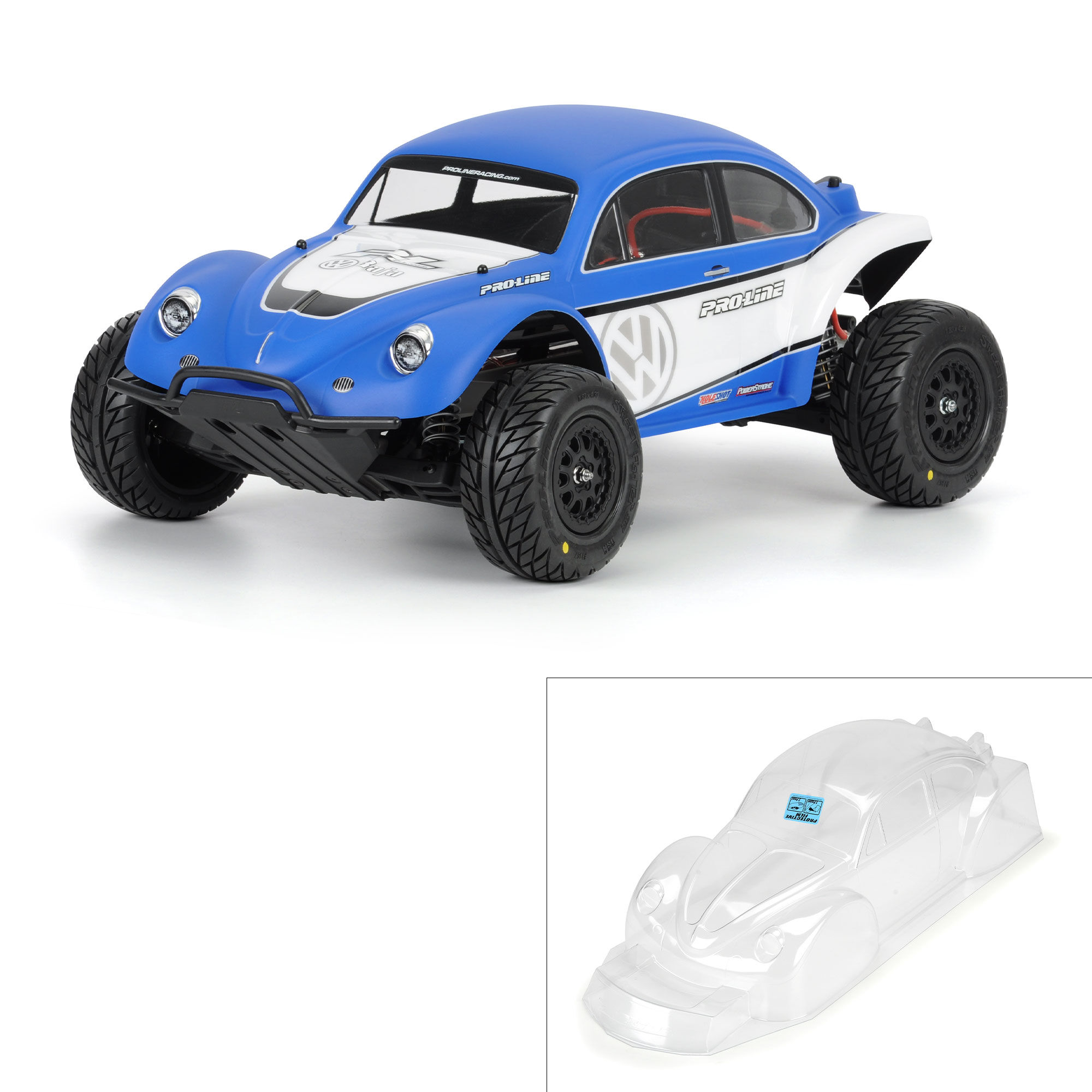 Pro-Line Racing 1:10 VW Full Fender Baja Bug Clear Body: Short Course-PRO323863