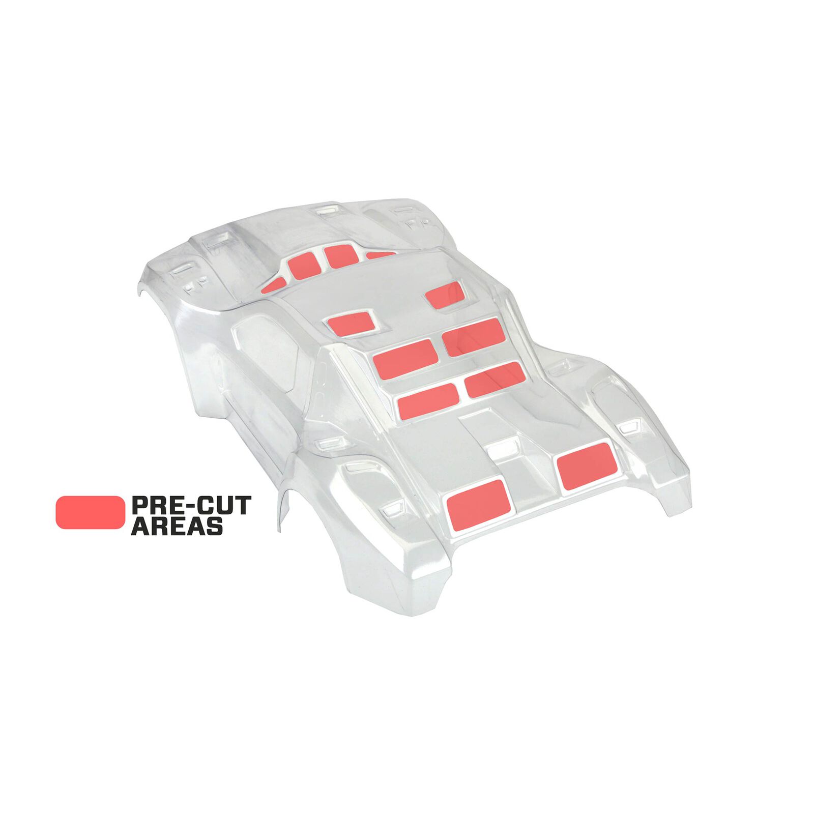 Pro-Line Racing 1/10 Pre-Cut Flo-Tek Fusion Clear Body: Short Course-PRO345817