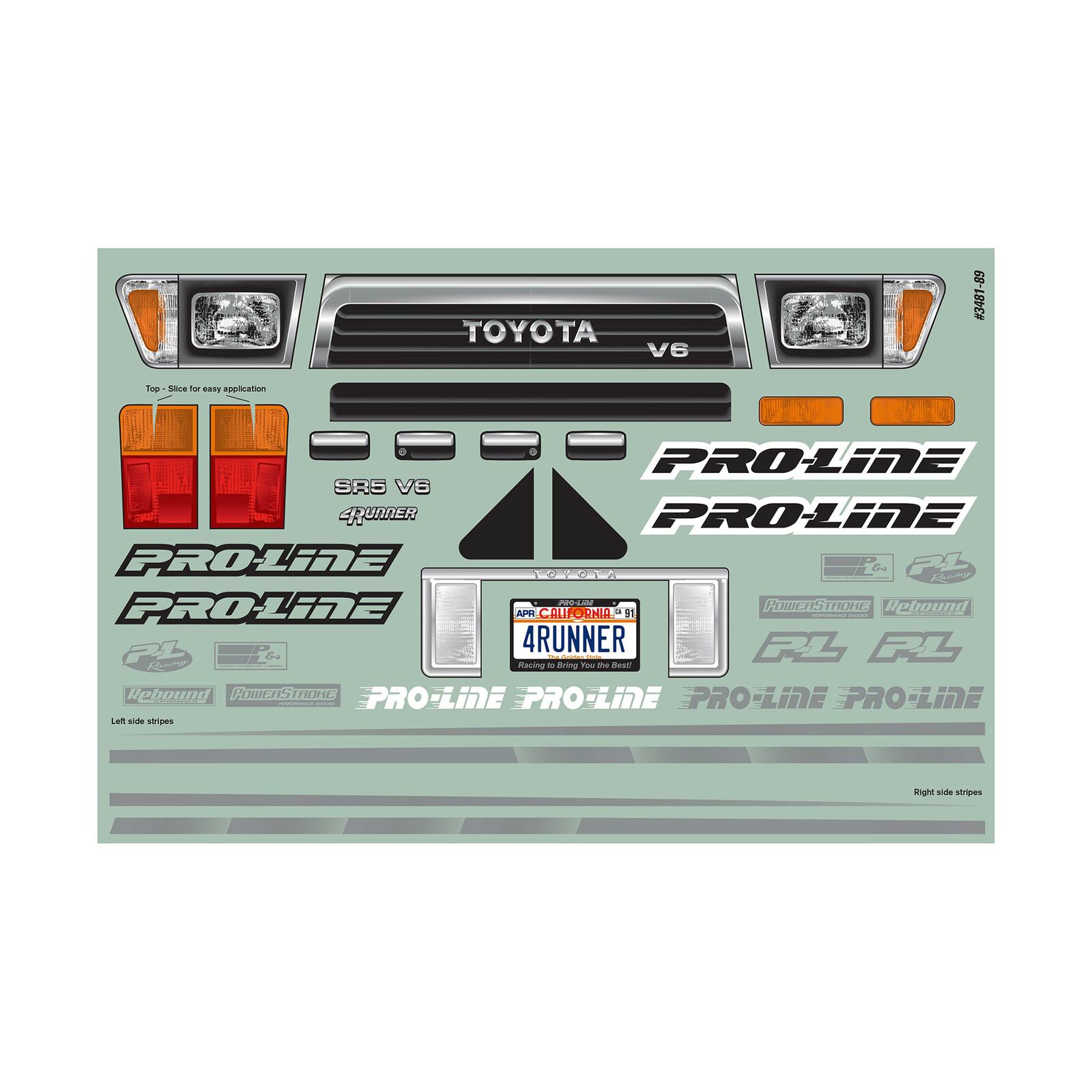 Pro-Line Racing 1/10 1991 Toyota 4Runner Clear Body 12.3" (313mm) Wheelbase Crawlers-PRO348100