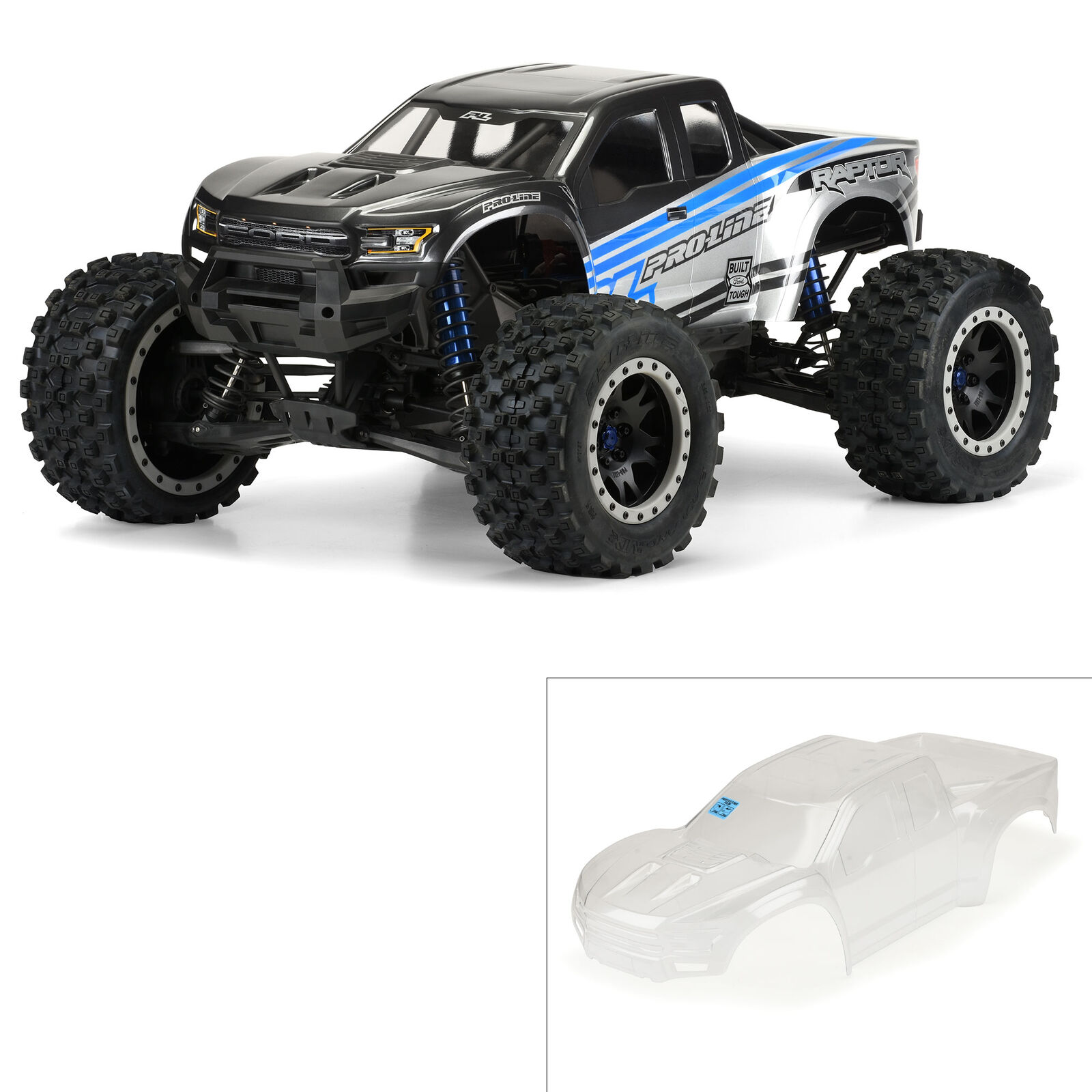 Pro-Line Racing 1/5 Pre-Cut 2017 Ford F-150 Raptor Clear Body: X-MAXX-PRO348217