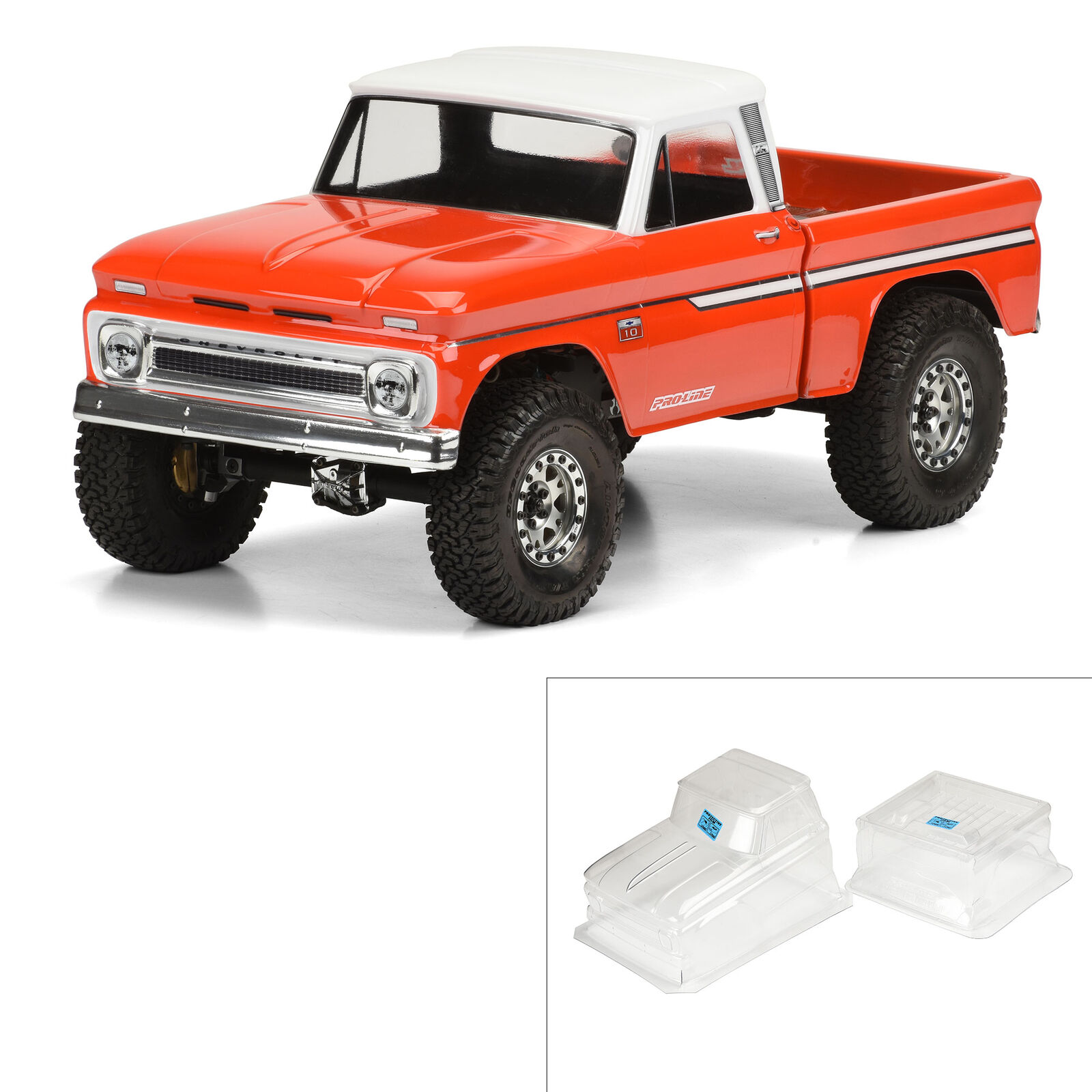 Pro-Line Racing 1/10 1966 Chevrolet C-10 Clear Body 12.3" (313mm) Wheelbase-PRO348300