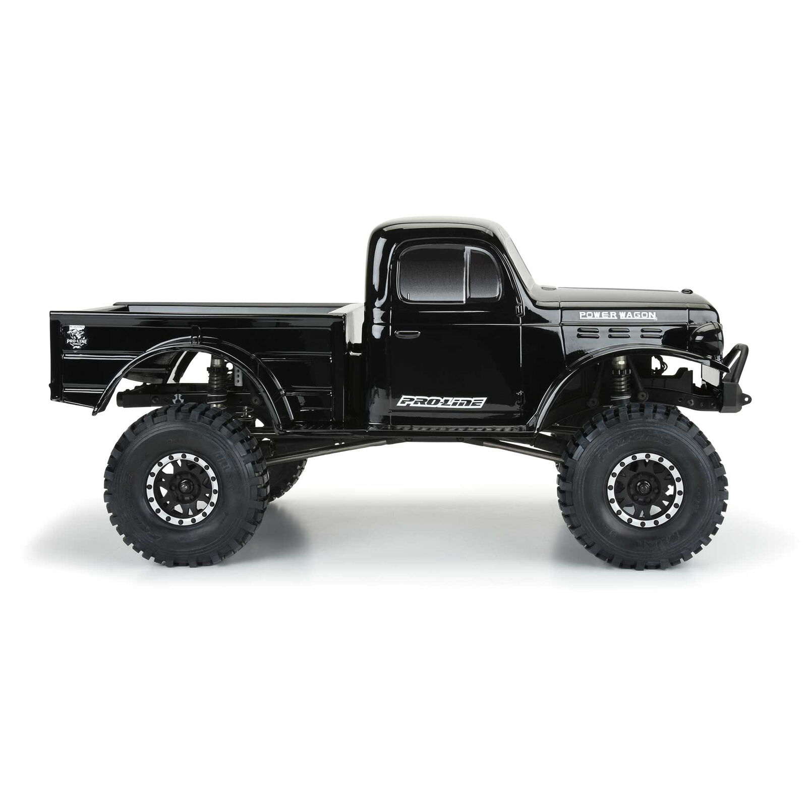 Pro-Line Racing 1/10 1946 Dodge Power Wagon Black Body 12.3" (313mm) WB Crawlers-PRO349918