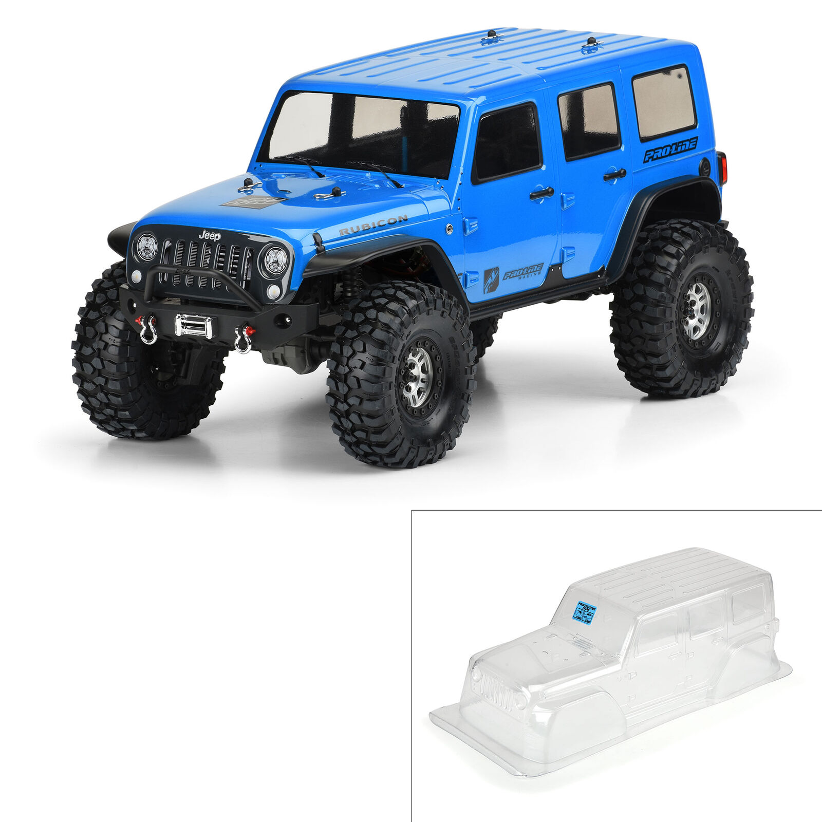 Pro-Line Racing 1/10 Jeep Wrangler Unlimited Rubicon Clr Body 12.8" WB TRX-4-PRO350200