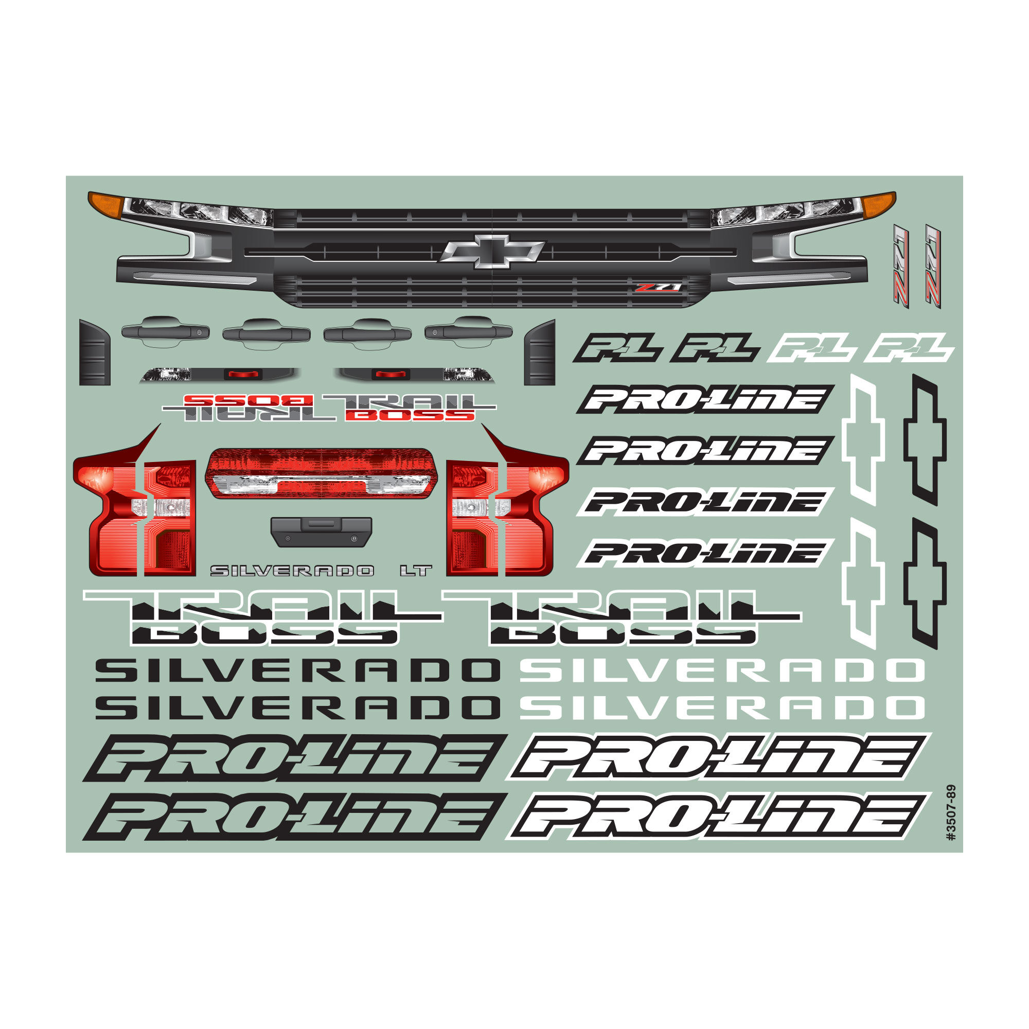 Pro-Line Racing 1:5 Pre-Cut 2019 Chevy Silverado Z71 Trail Boss Clear Body: X-MAXX-PRO350717