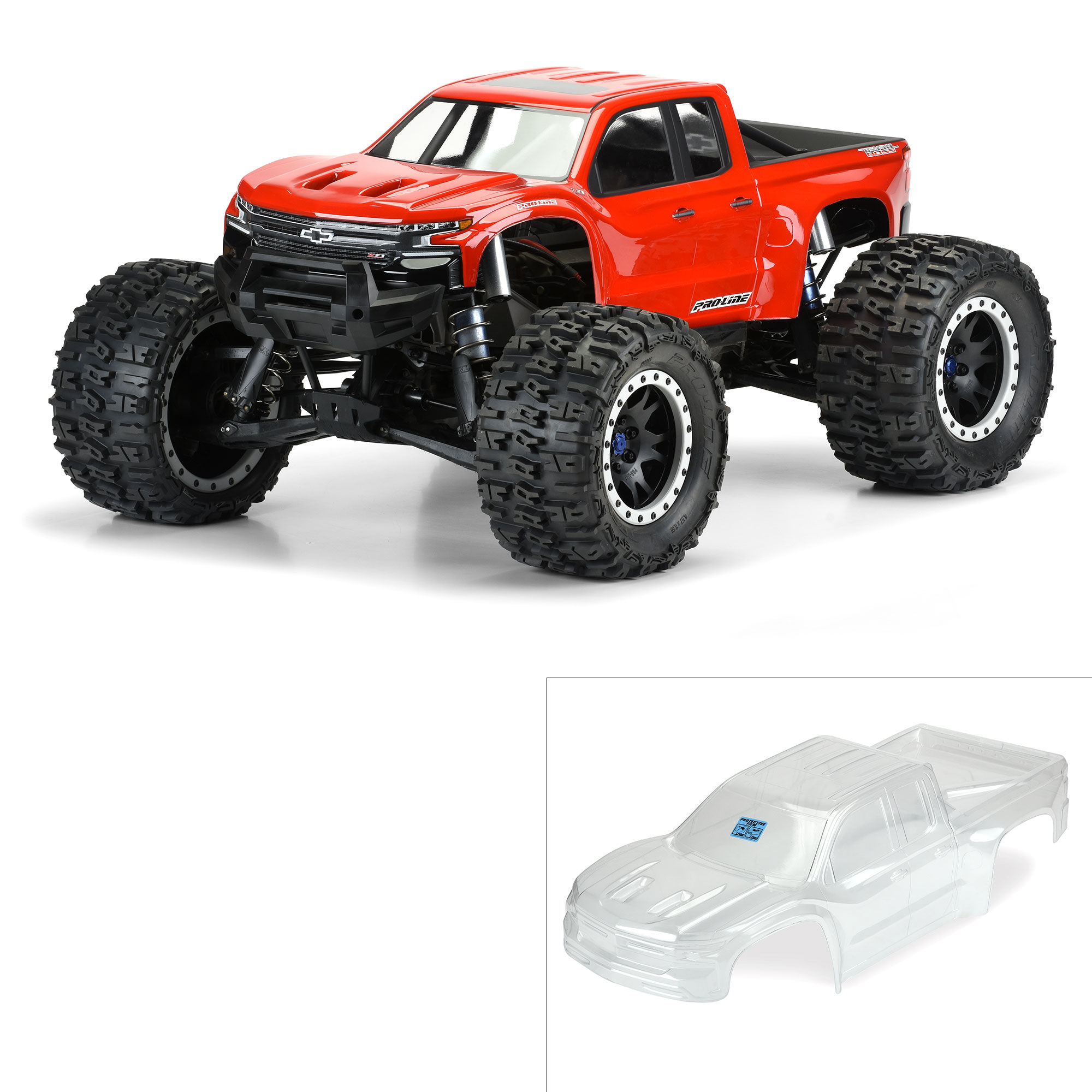 1/5 Pre-Cut 2019 Chevy Silverado Z71 Trail Boss Clear Body: X