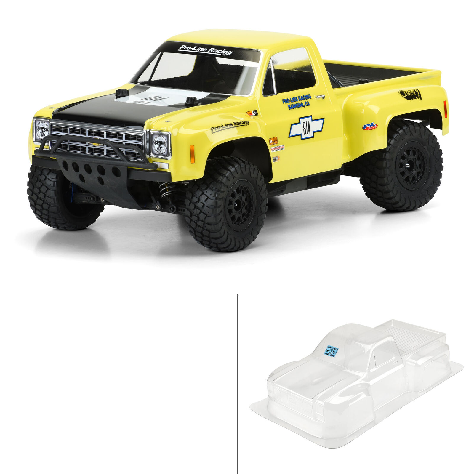 Pro-Line Racing 1/10 1978 Chevy C-10 Race Truck Clear Body: Short Course-PRO351000