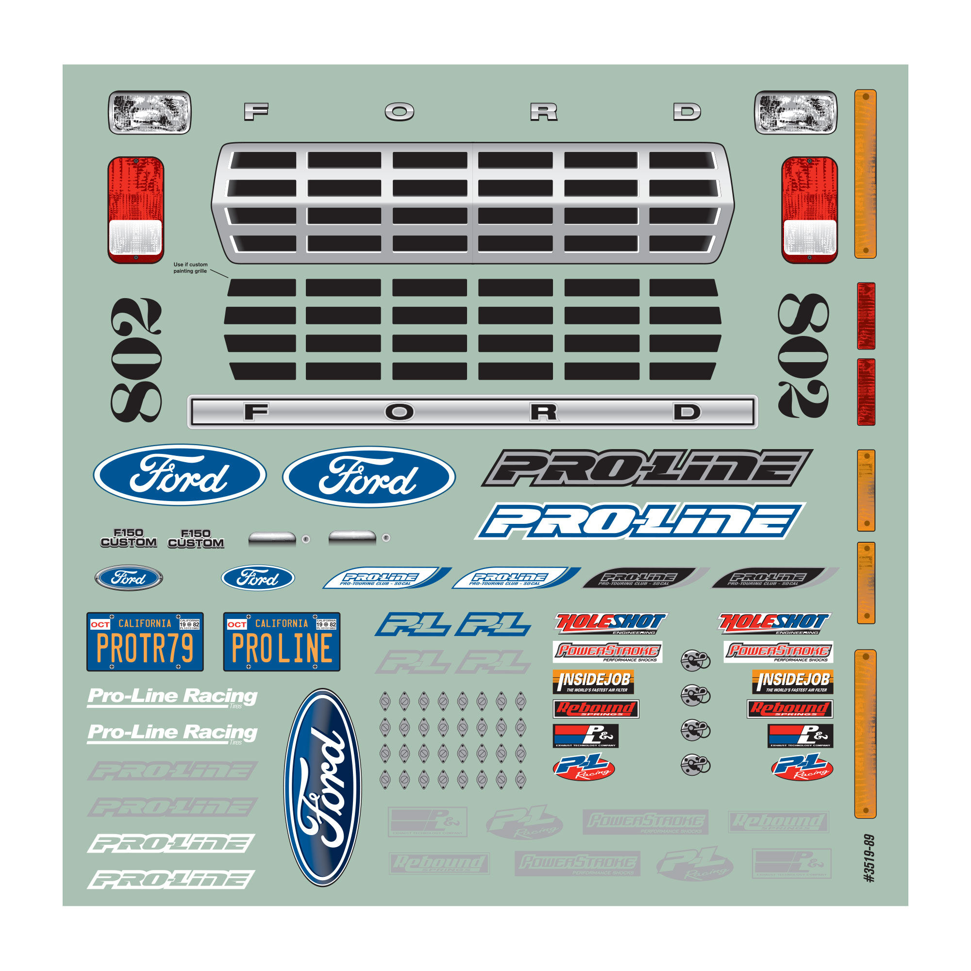Pro-Line Racing 1:10 1979 Ford F-150 Race Truck Clear Body: Short Cours-PRO351900