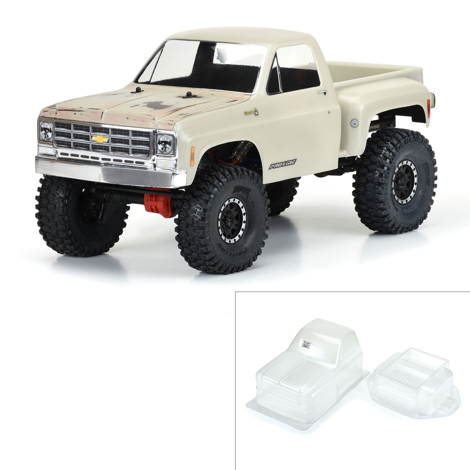 Pro-Line Racing 1/10 1978 Chevy K-10 Clear Body 12.3" (313mm) Wheelbase Crawlers-PRO352200