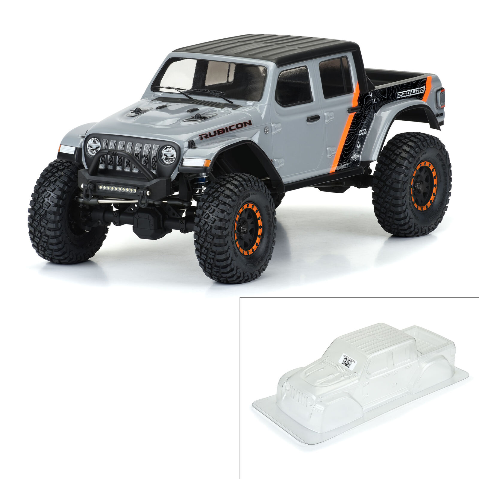 Pro-Line Racing 1/10 2020 Jeep Gladiator Clear Body 12.3" (313mm) Wheelbase Crwlrs-PRO353500
