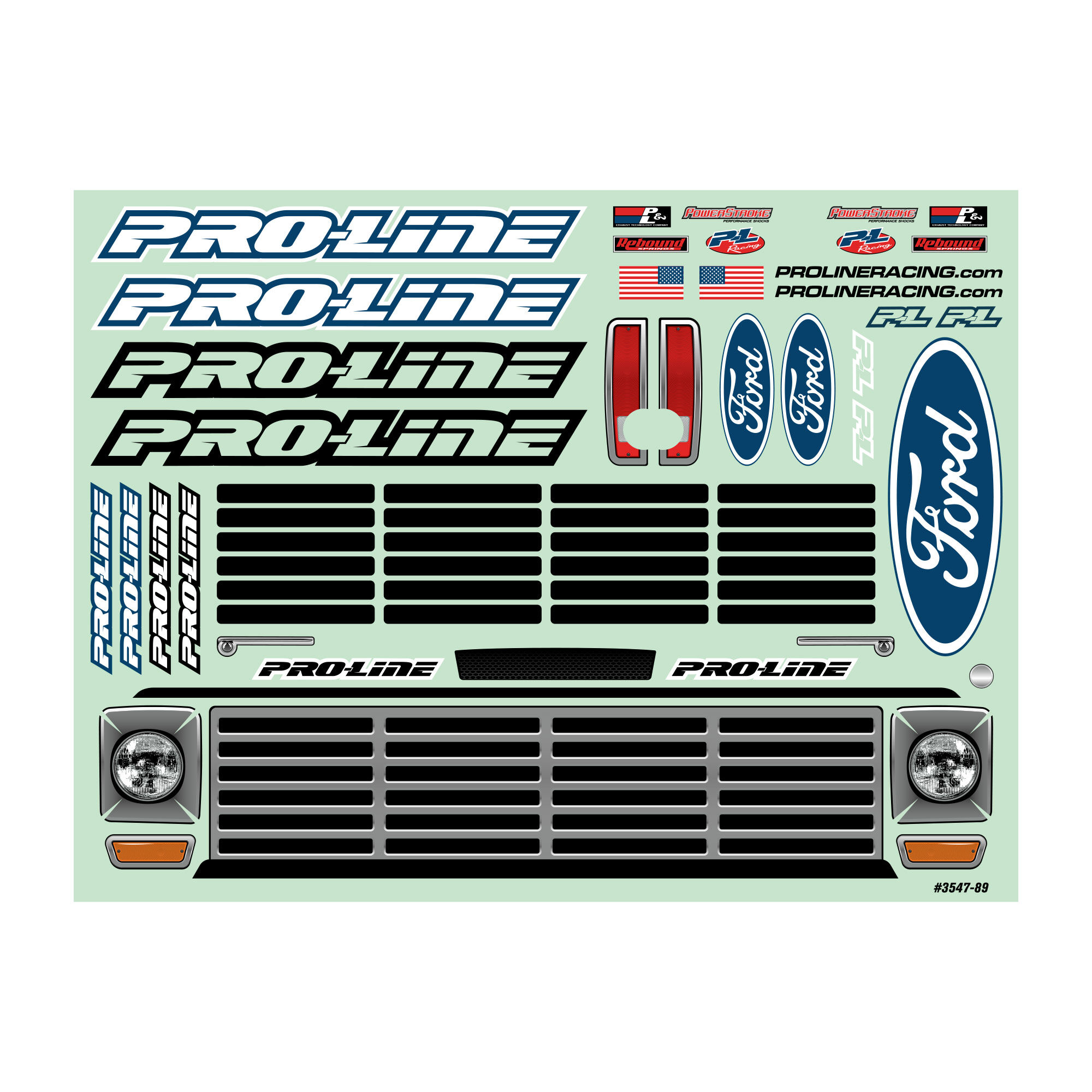 Pro-Line Racing 1:7 Pre-Cut 1967 Ford F-100 Truck Clear Body: Unlimited Desert Racer-PRO354717