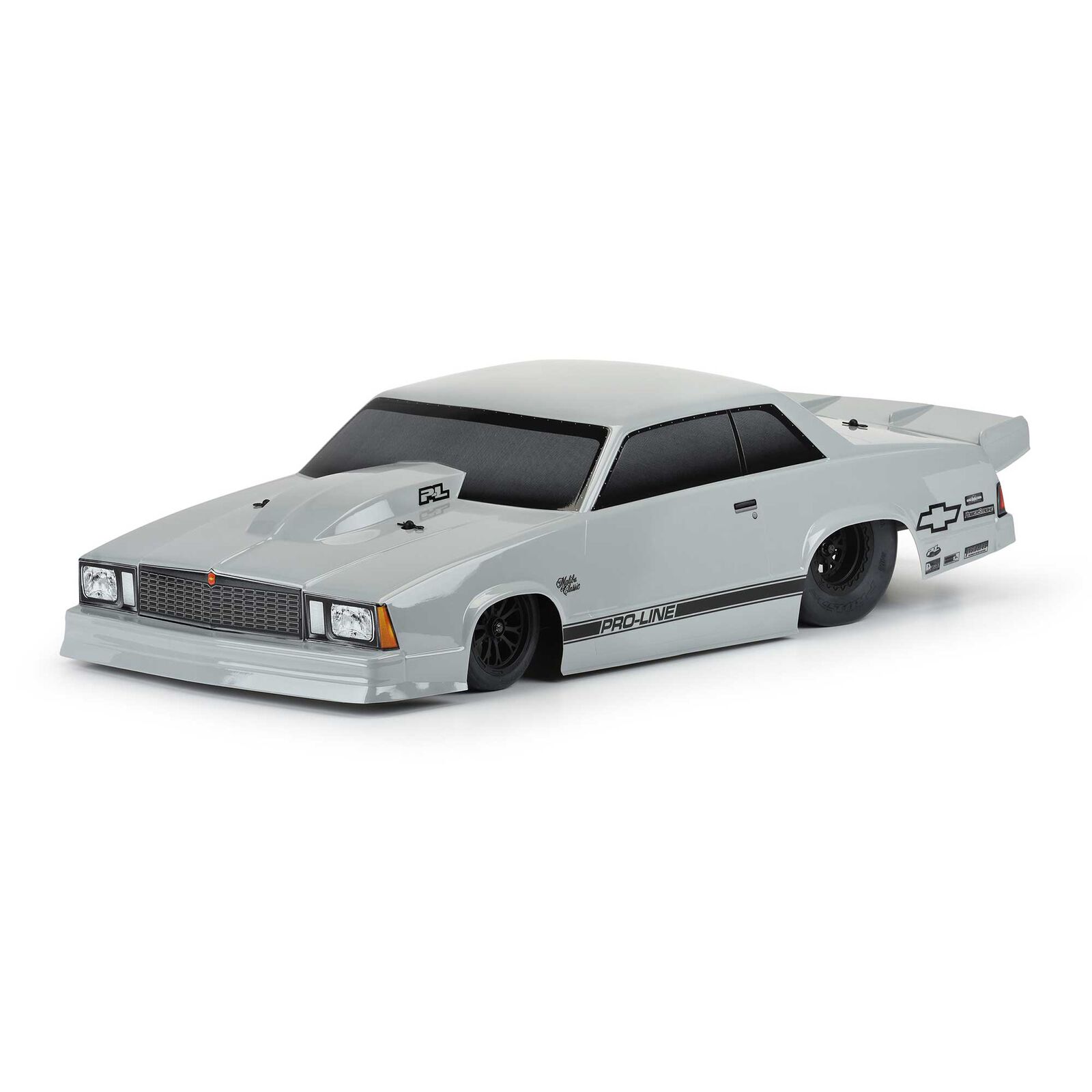 Pro-Line Racing 1/10 1978 Chevrolet Malibu Tough-Color Gray Body: Drag Car-PRO354914