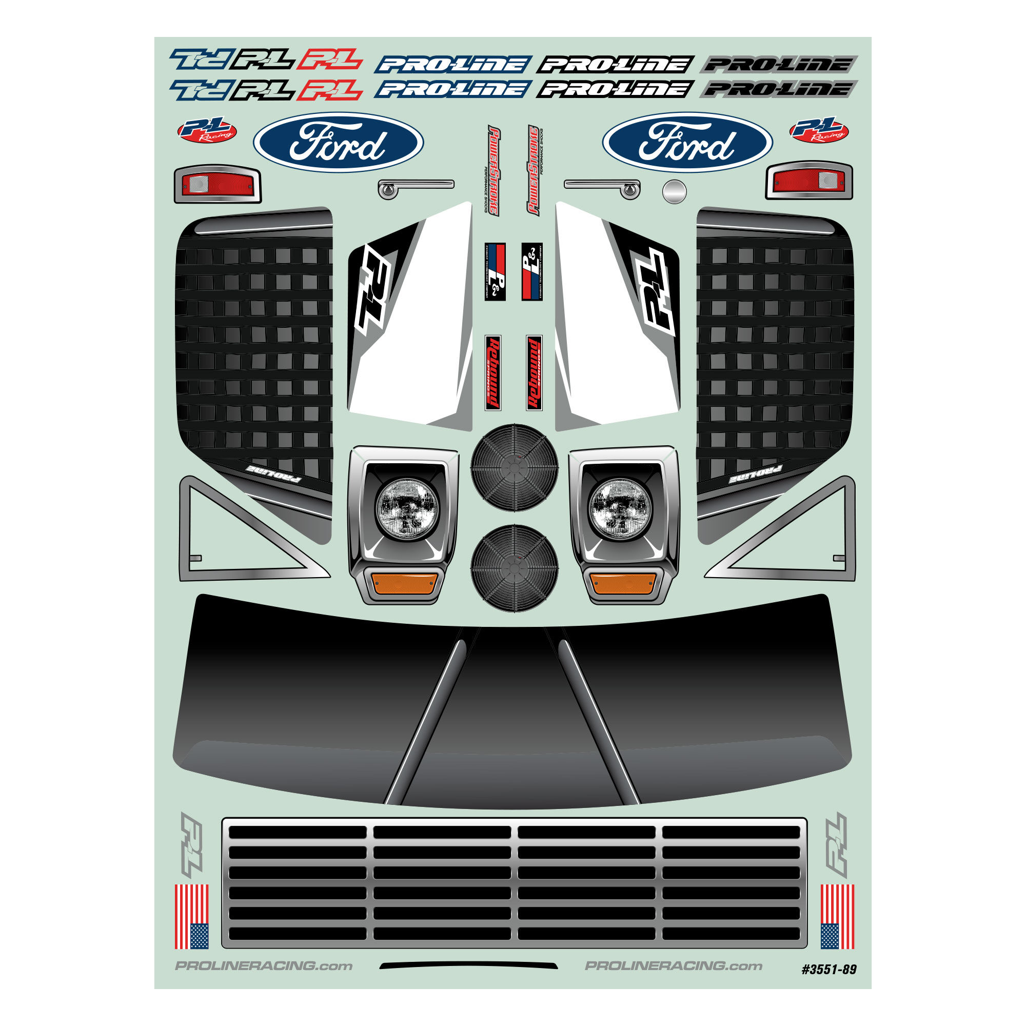 Pro-Line Racing 1:10 Pre-Cut 1967 Ford F-100 Race Truck Clear Body: Short Course-PRO355117