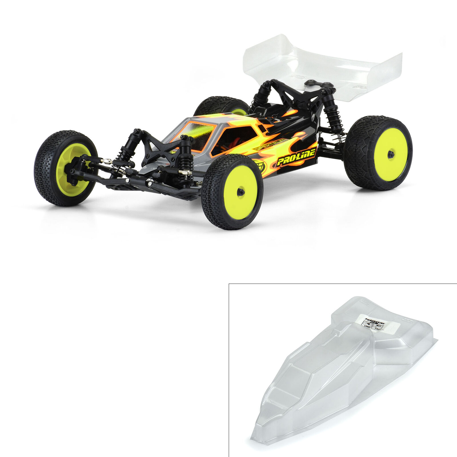 Pro-Line Racing 1/16 Axis Light Weight Clear Body: Losi Mini-B-PRO356000