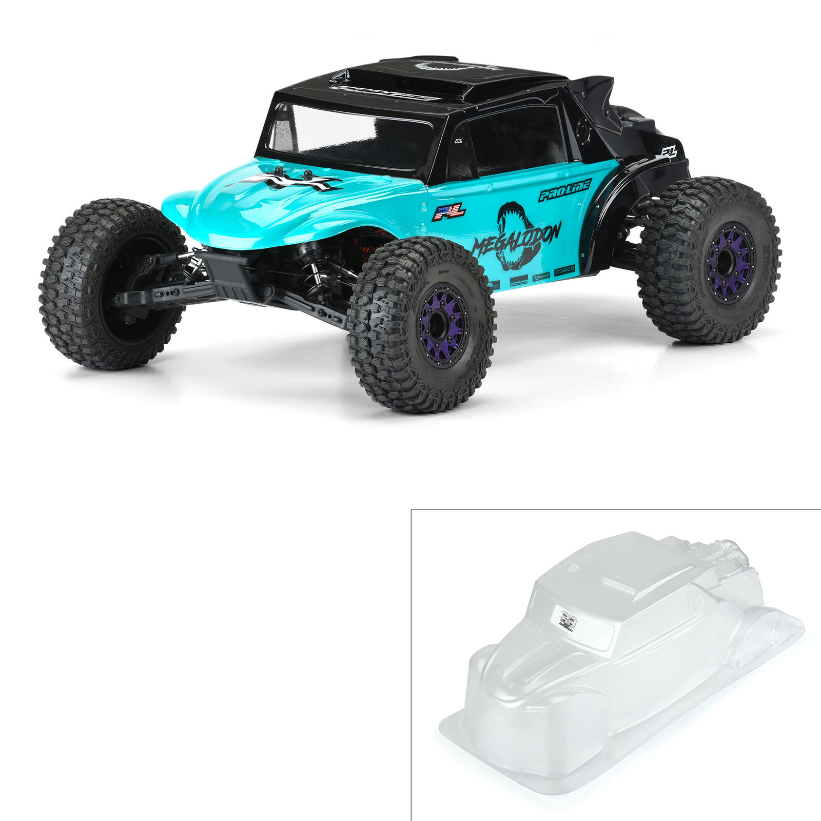 Pro-Line Racing 1/10 Megalodon Desert Buggy Clear Body: Short Course-PRO356300