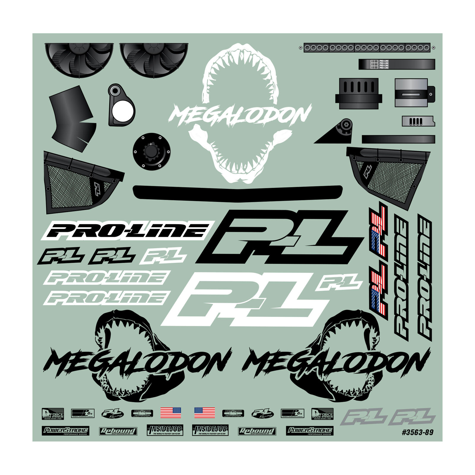Pro-Line Racing 1/10 Megalodon Desert Buggy Clear Body: Short Course-PRO356300