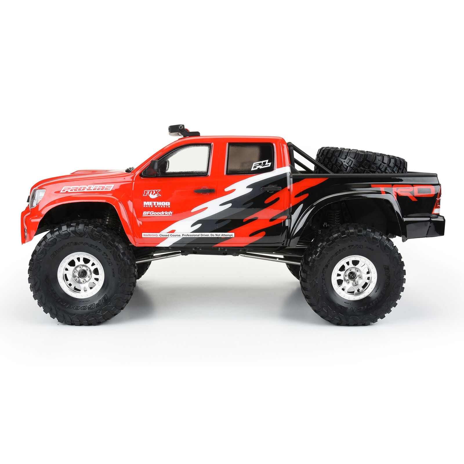 Pro-Line Racing 1/10 2015 Toyota Tacoma TRD Pro Clear Body 12.3" (313mm) Wheelbase: Crawlers-PRO356800