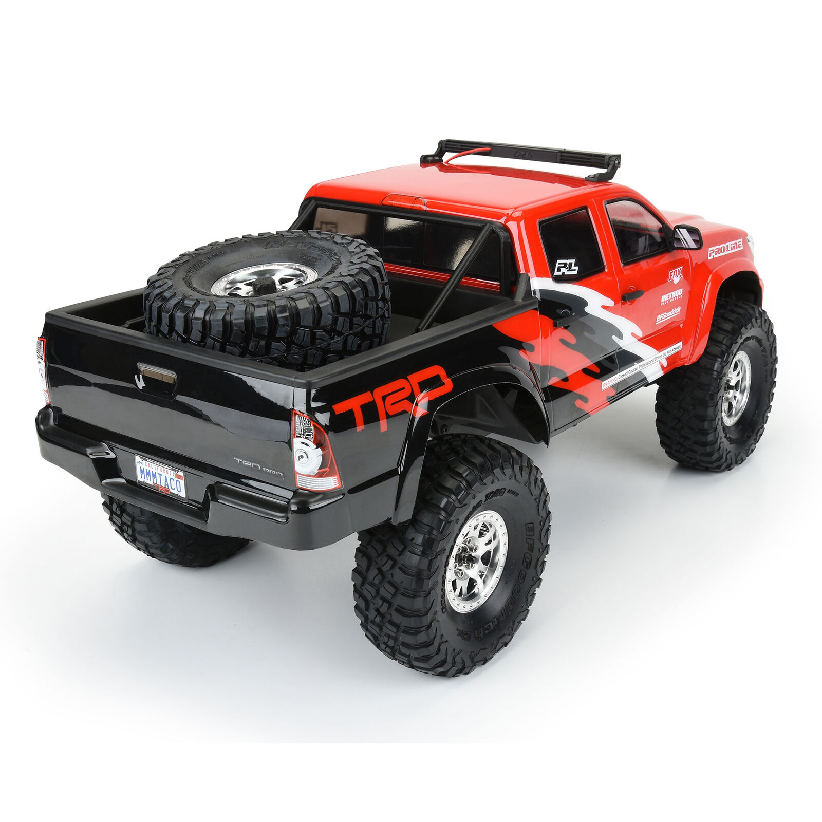 Pro-Line Racing 1/10 2015 Toyota Tacoma TRD Pro Clear Body 12.3" (313mm) Wheelbase: Crawlers-PRO356800