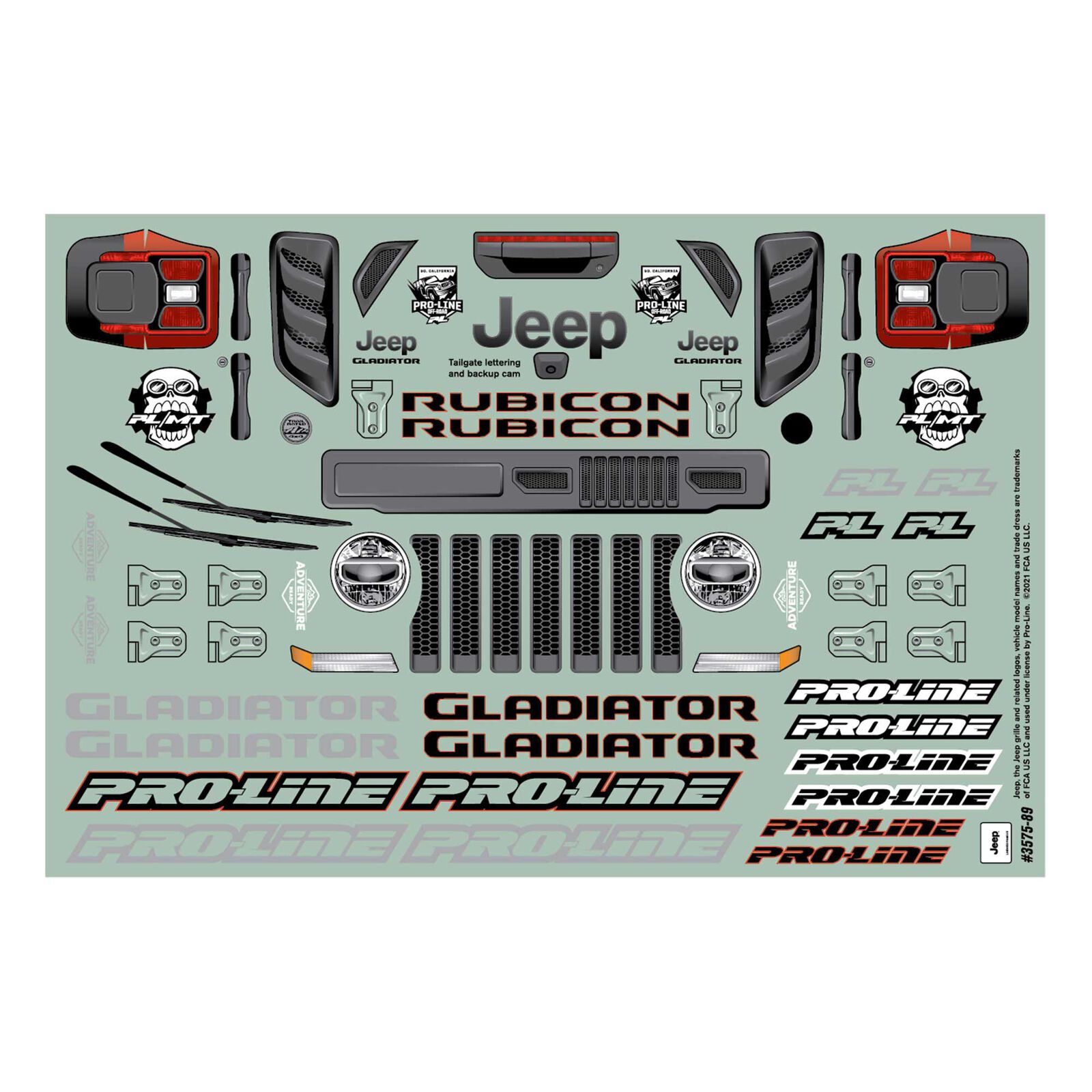 Pro-Line Racing 1/10 Jeep Gladiator Rubicon Clear Body: GRANITE-PRO357500