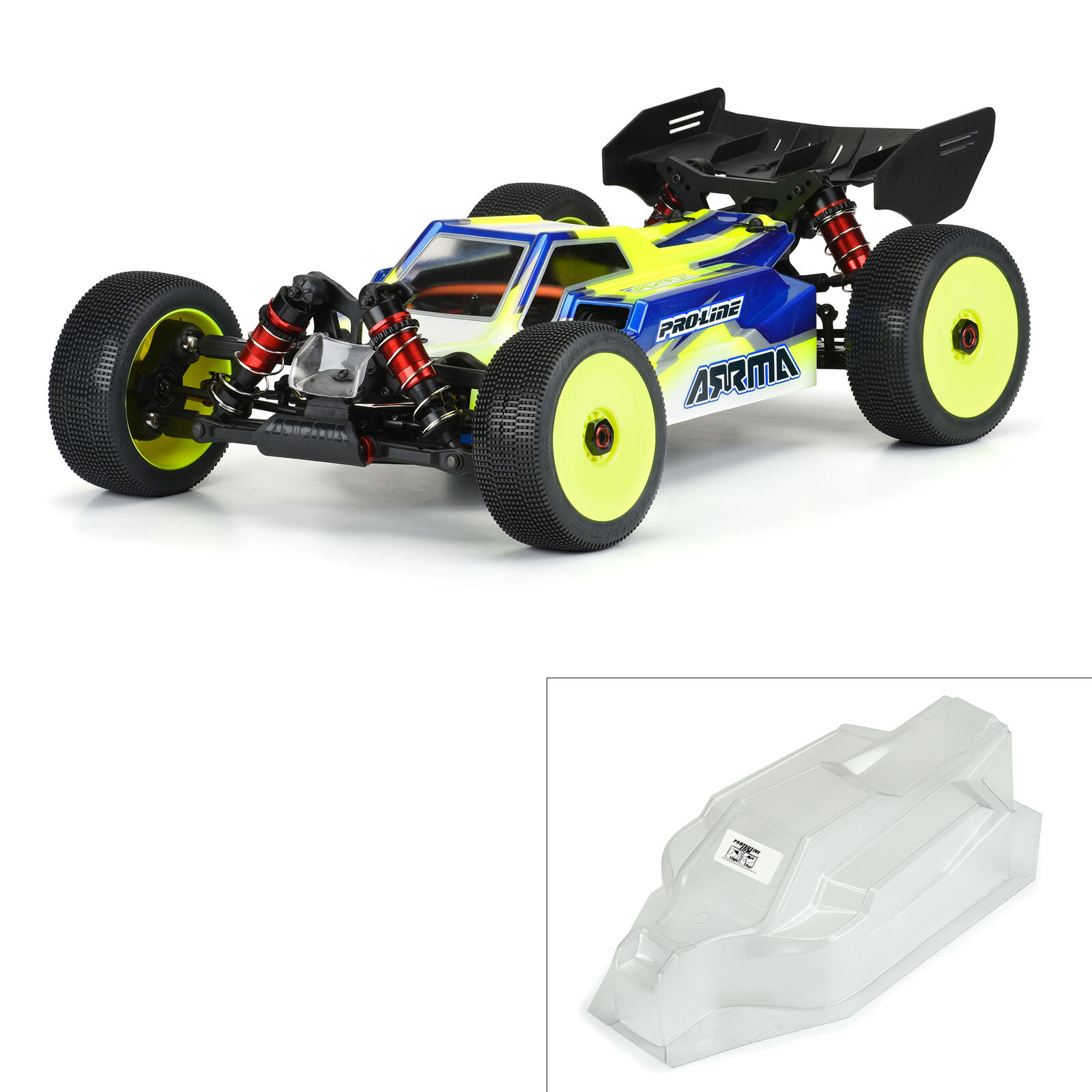 Pro-Line Racing 1/8 Axis Clear Body: TYPHON 6S & TLR Tuned-PRO358000