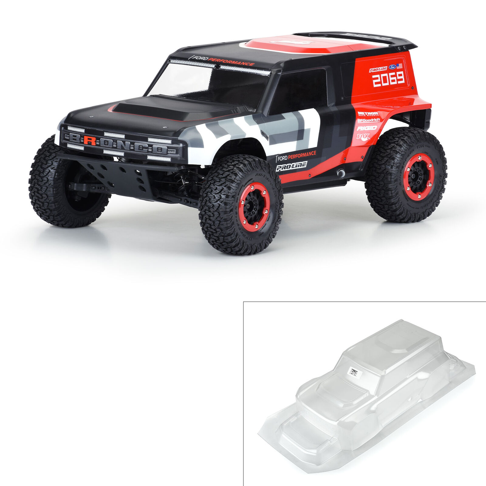 Pro-Line Racing 1/10 Ford Bronco R Clear Body: Short Course-PRO358600