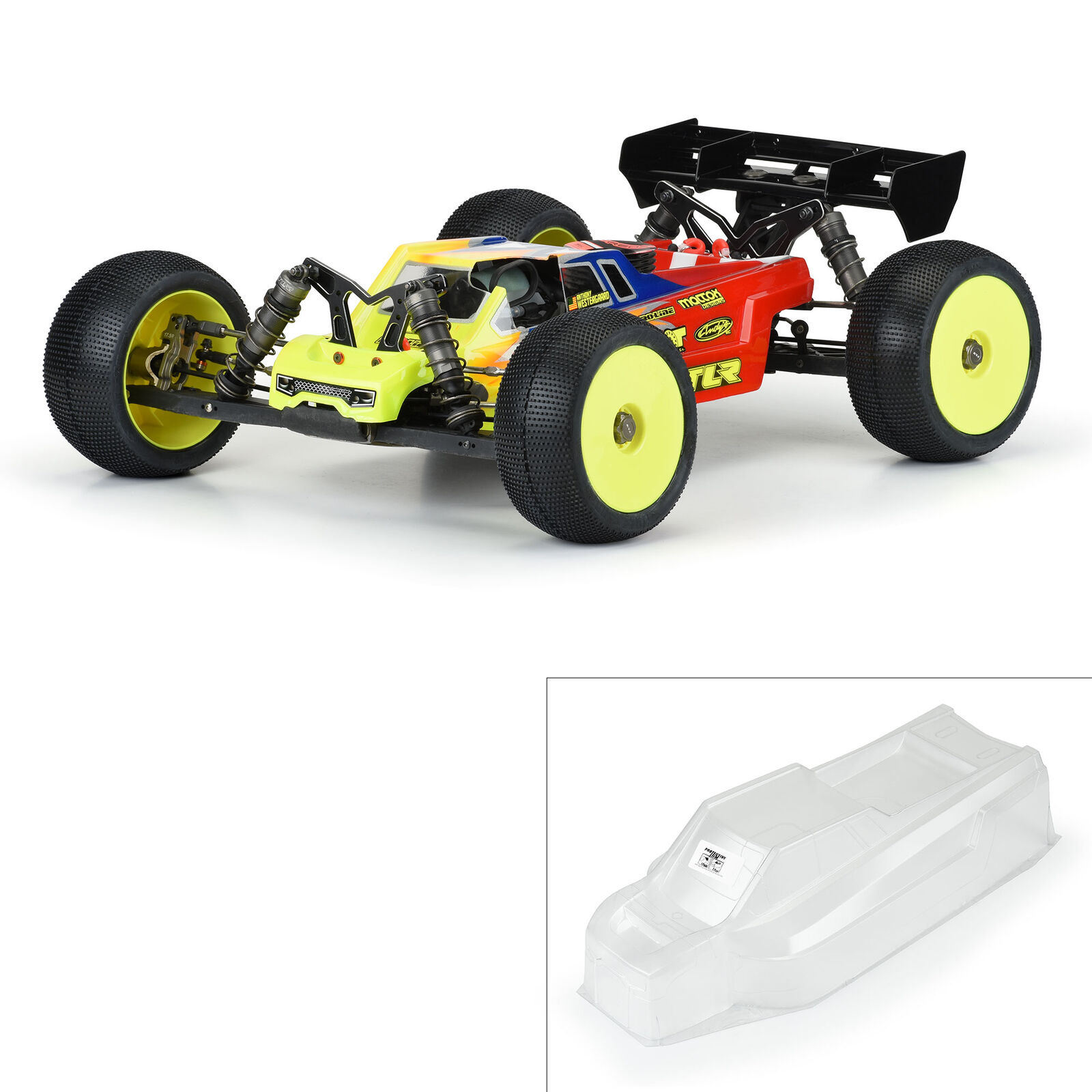 Pro-Line Racing 1/8 Axis T Bruggy Clear Body: Fits 8ight-XT/E and Others-PRO358900
