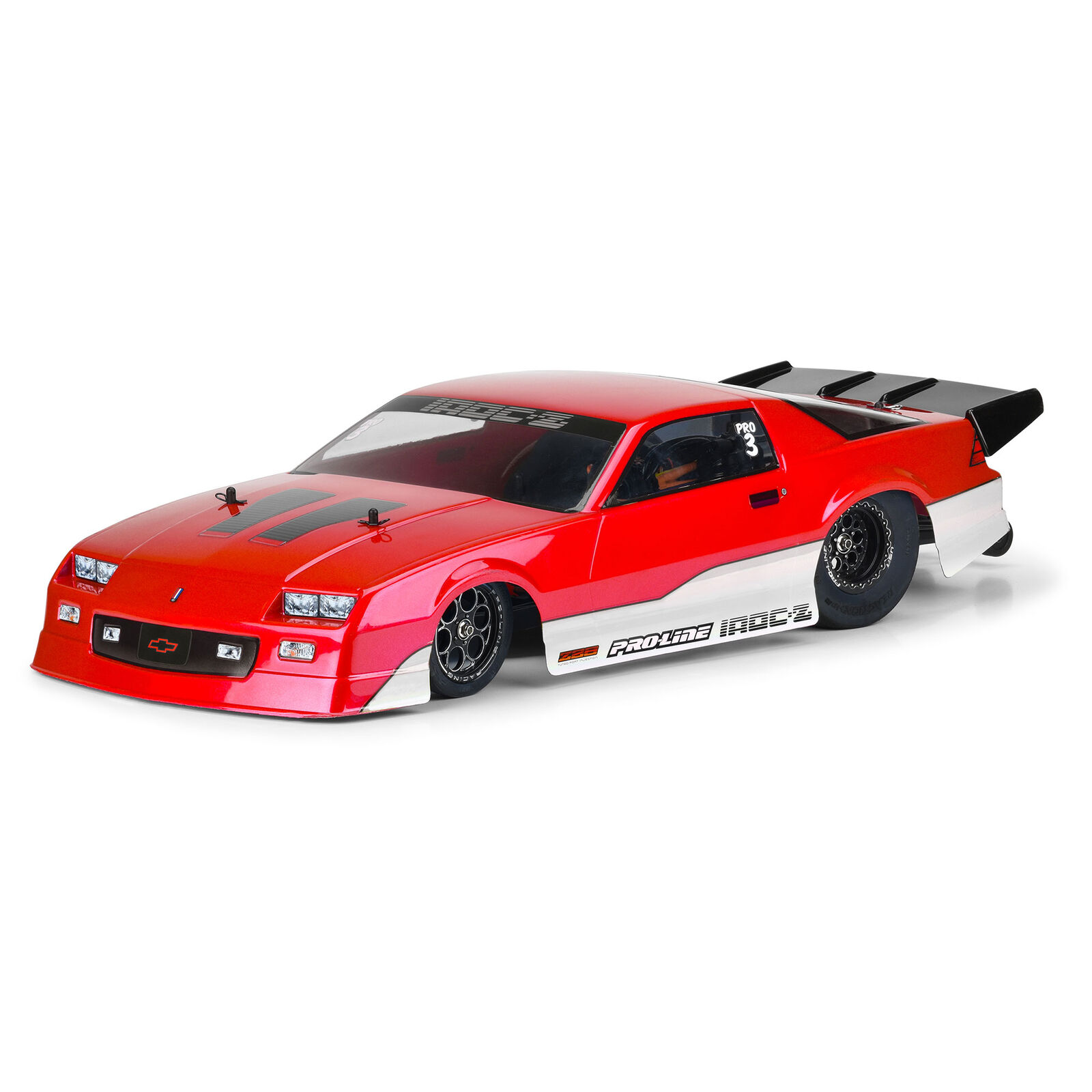 Pro-Line Racing 1/10 Pre-Cut 1985 Chevy Camaro IROC-Z Clear Body: 22S Drag Car-PRO360217