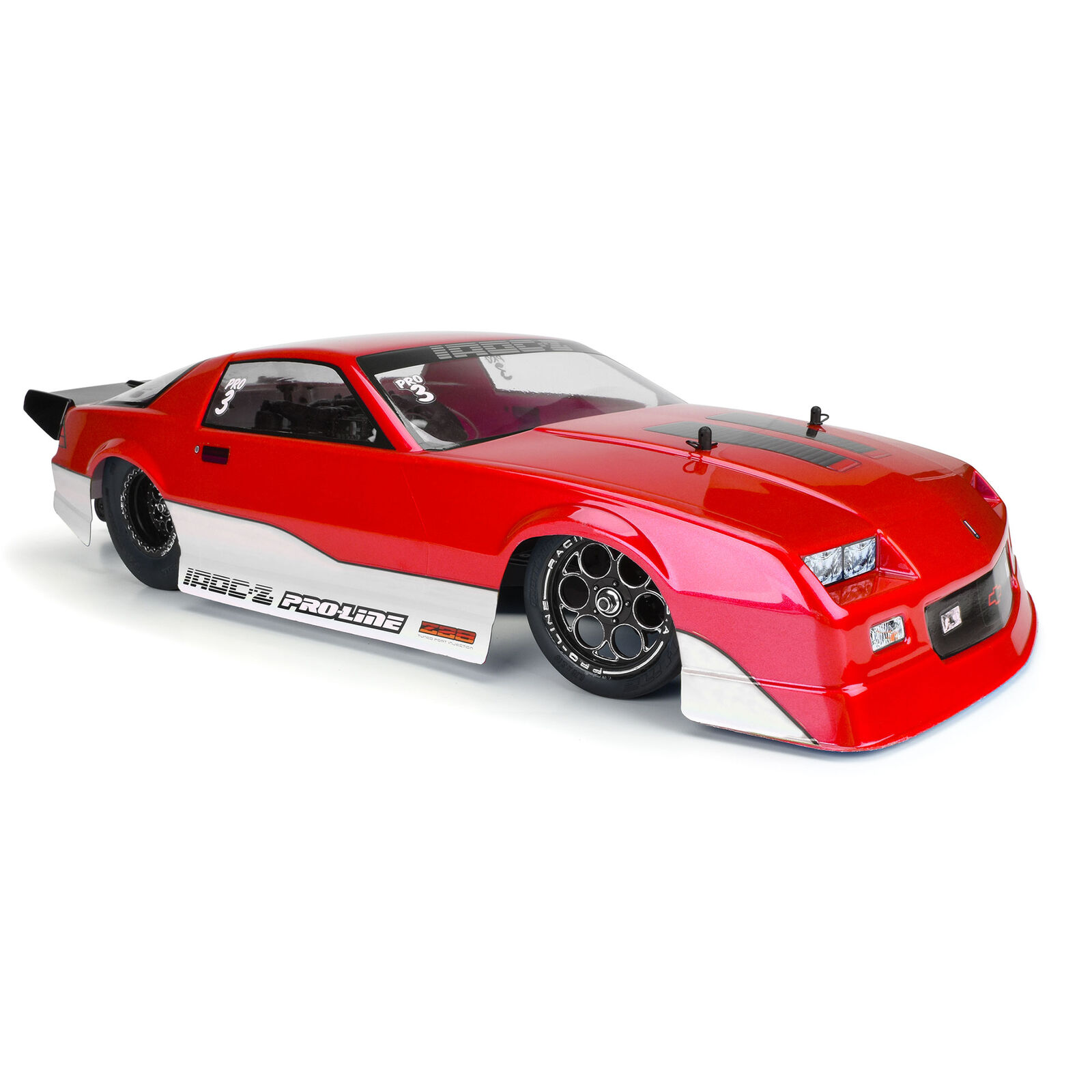 Pro-Line Racing 1/10 Pre-Cut 1985 Chevy Camaro IROC-Z Clear Body: 22S Drag Car-PRO360217