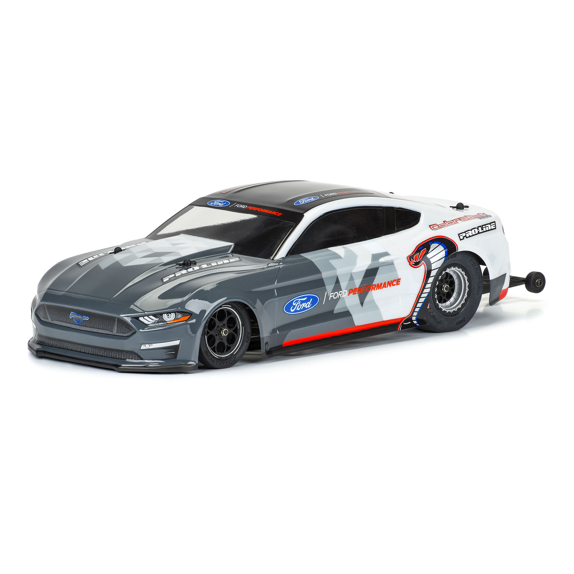 Pro-Line Racing 1:16 2021 Ford Mustang Cobra Jet Clear Body: Losi Mini Drag Car-PRO360500