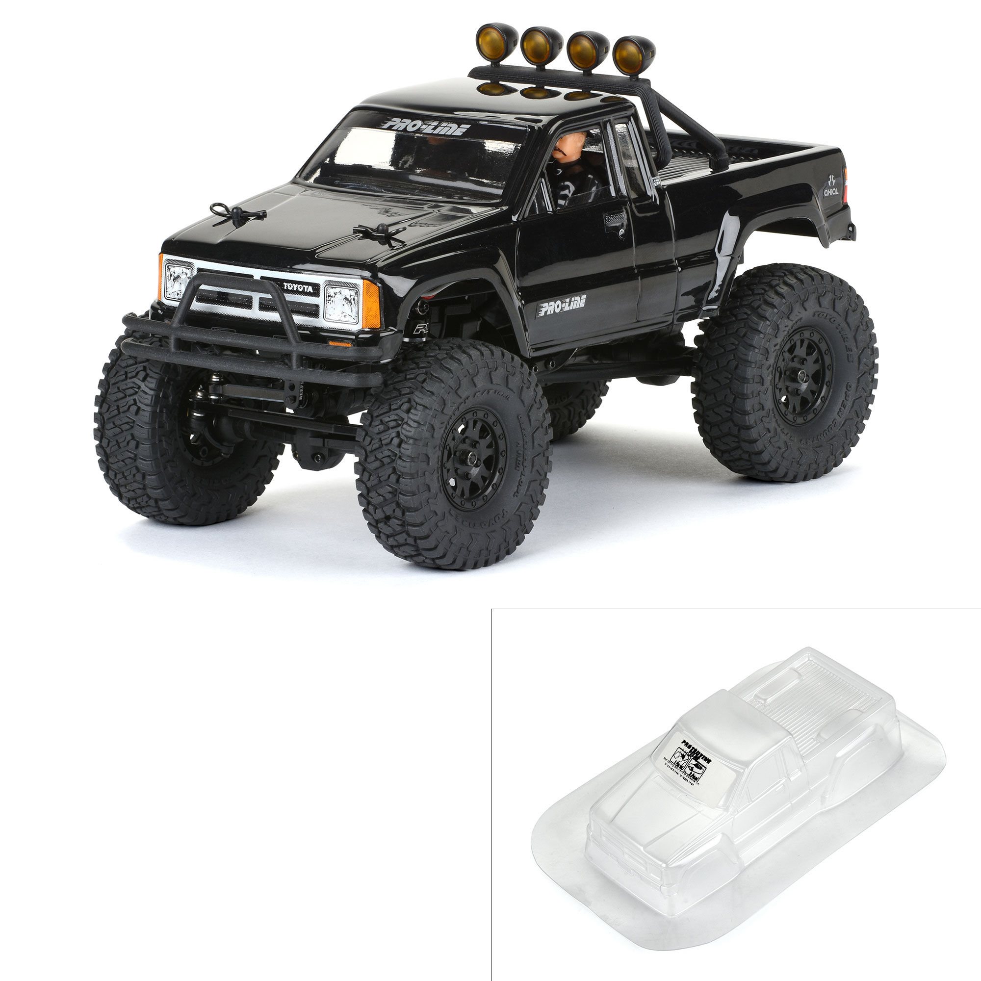Pro-Line Racing 1985 Toyota HiLux SR5 Clear Body: SCX24-PRO363600