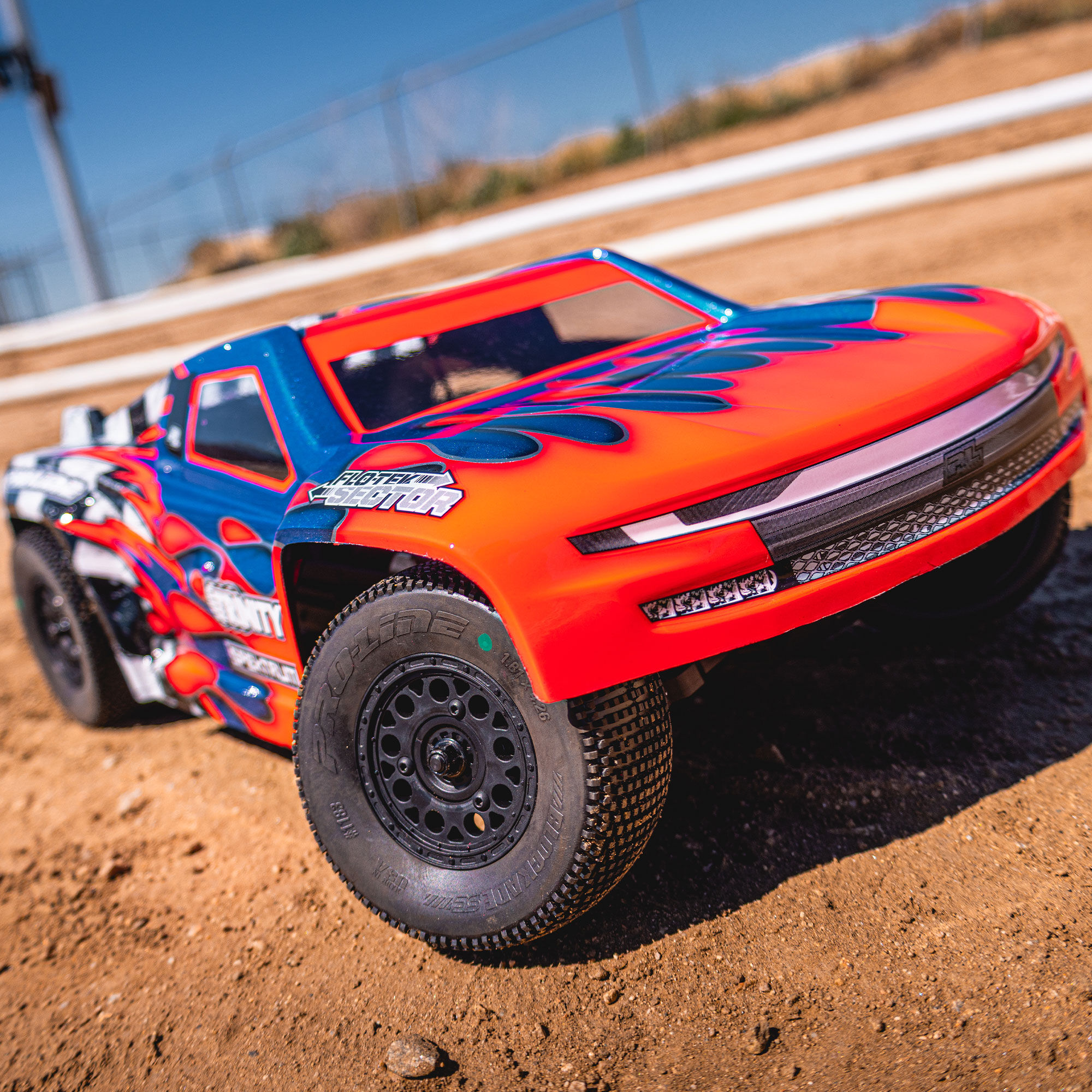 Pro-Line Racing 1:10 Pre-Cut Flo-Tek Sector Clear Body: Short Course-PRO363717