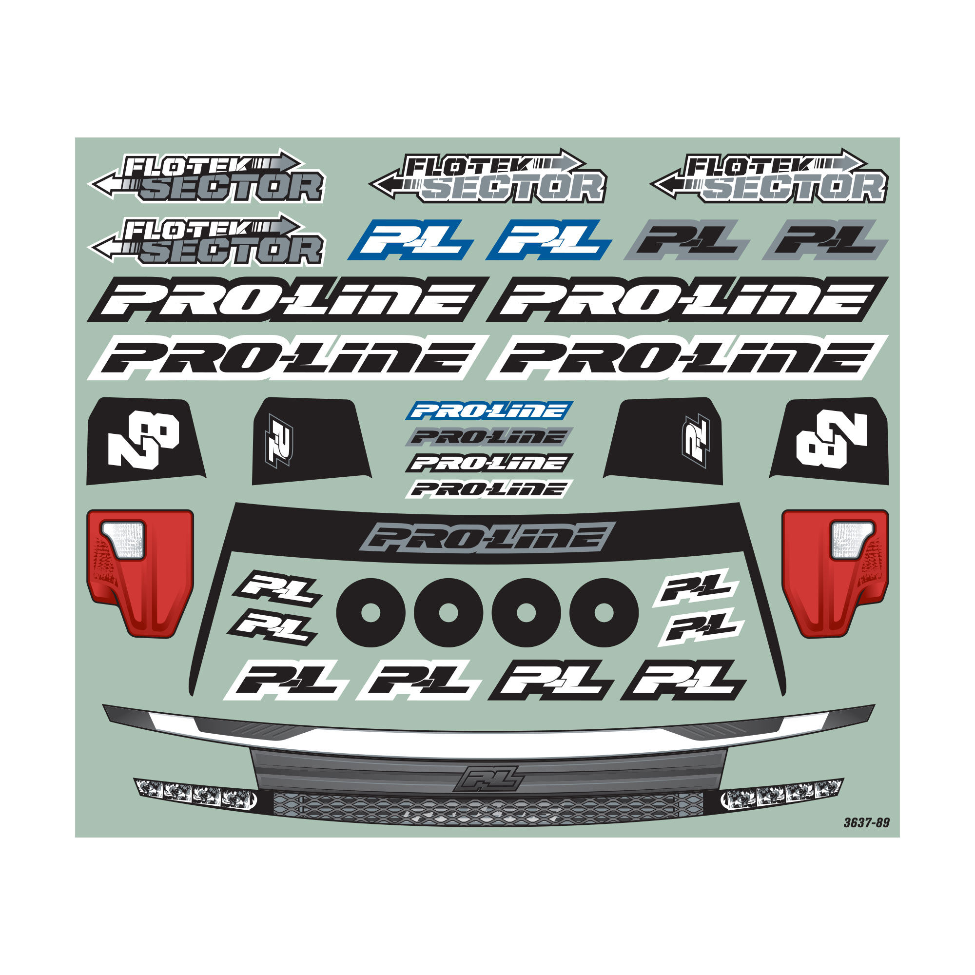 Pro-Line Racing 1:10 Pre-Cut Flo-Tek Sector Clear Body: Short Course-PRO363717