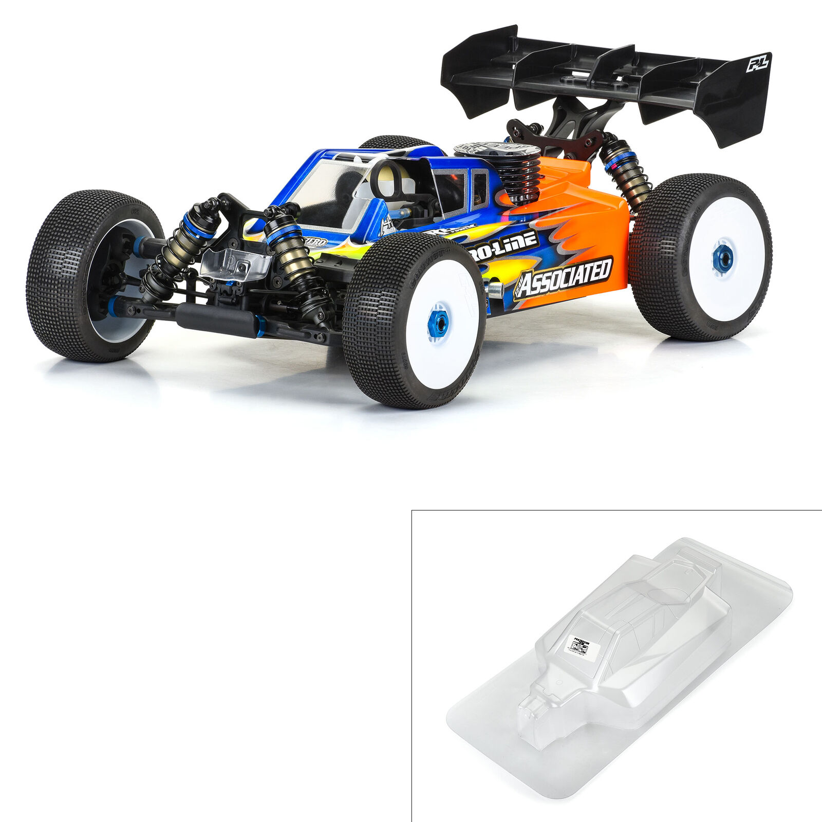 Pro-Line Racing 1/8 Sector Clear Body: AE RC8B4.1-PRO365700