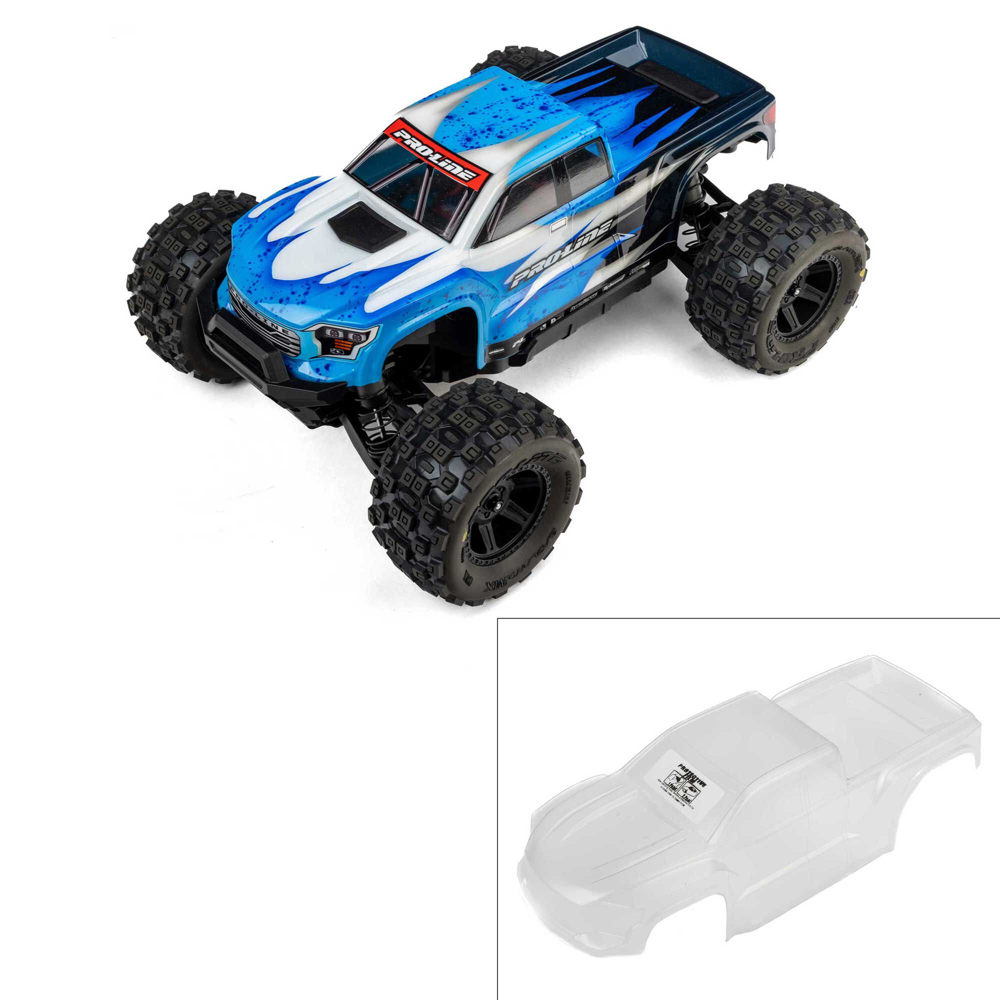 1/16 Pre-Cut Brute Clear Body: Traxxas Mini Maxx