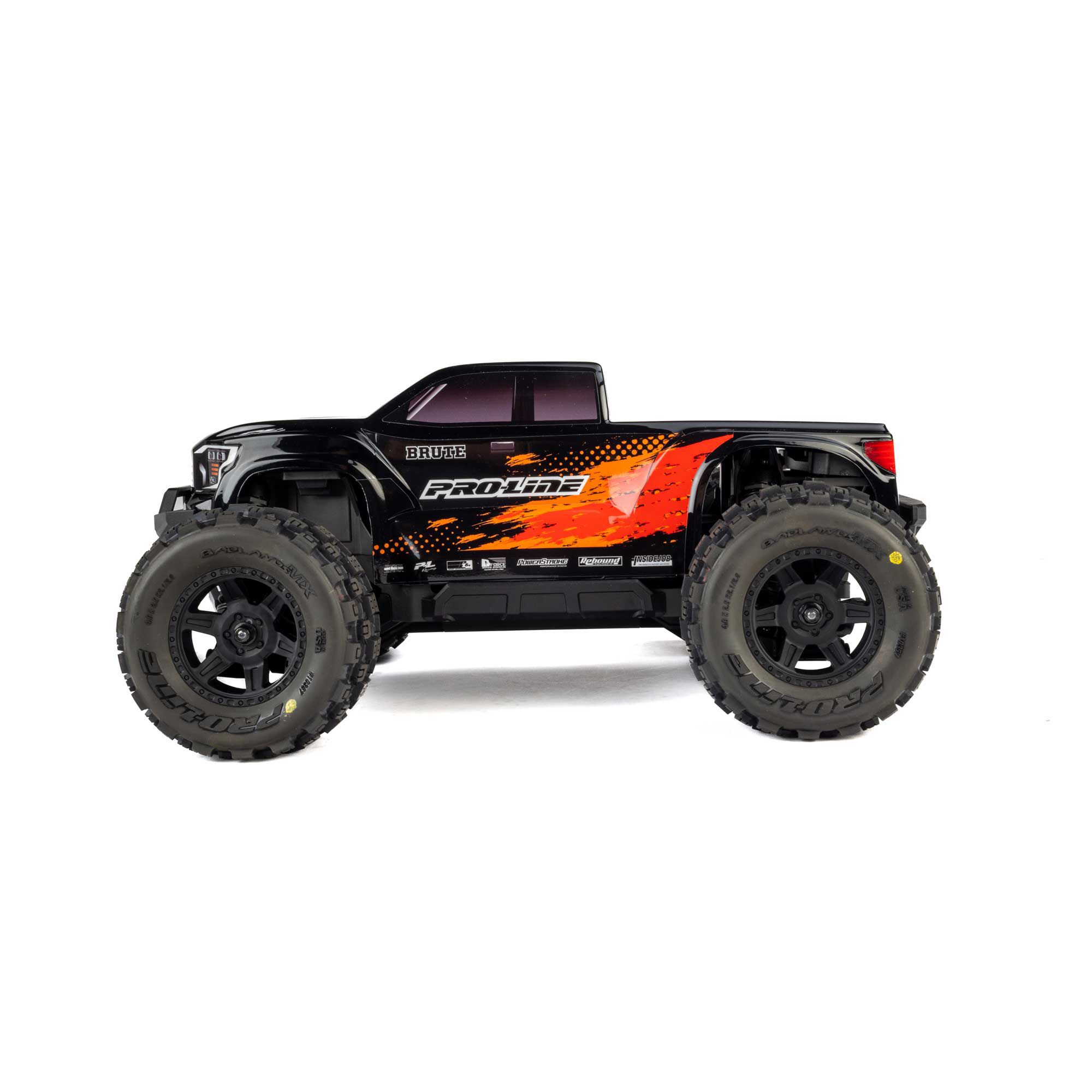 Pro-Line Racing 1/16 Pre-Cut Truck Body Tough Color Black: Traxxas Mini Maxx-PRO368118